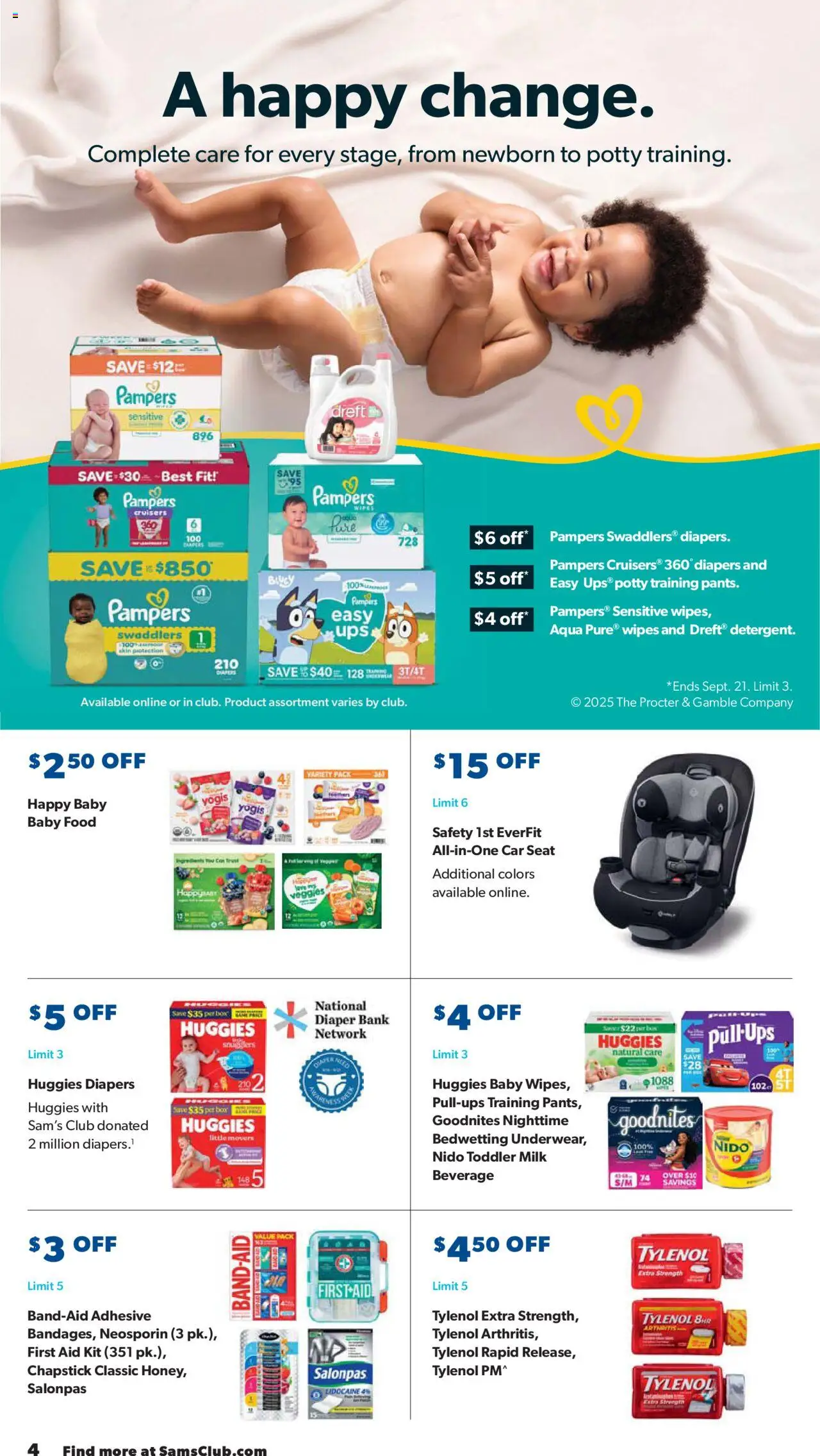 Sam's Club Instant Savings Book September - valid from 27.08.2025 | Page: 4 | Products: Adhesive, Box, Milk, Baby food