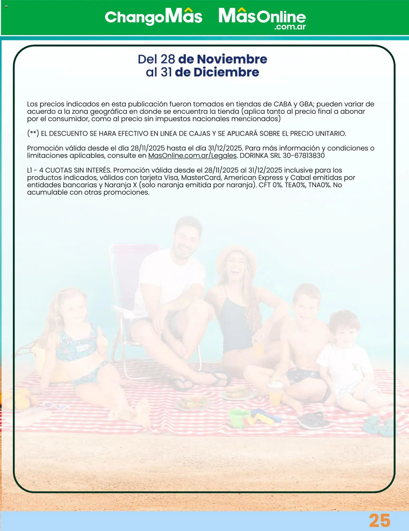 Changomas Catálogo Verano │ válido desde el 28.11.2025 | Página: 26 | Productos: Sobre