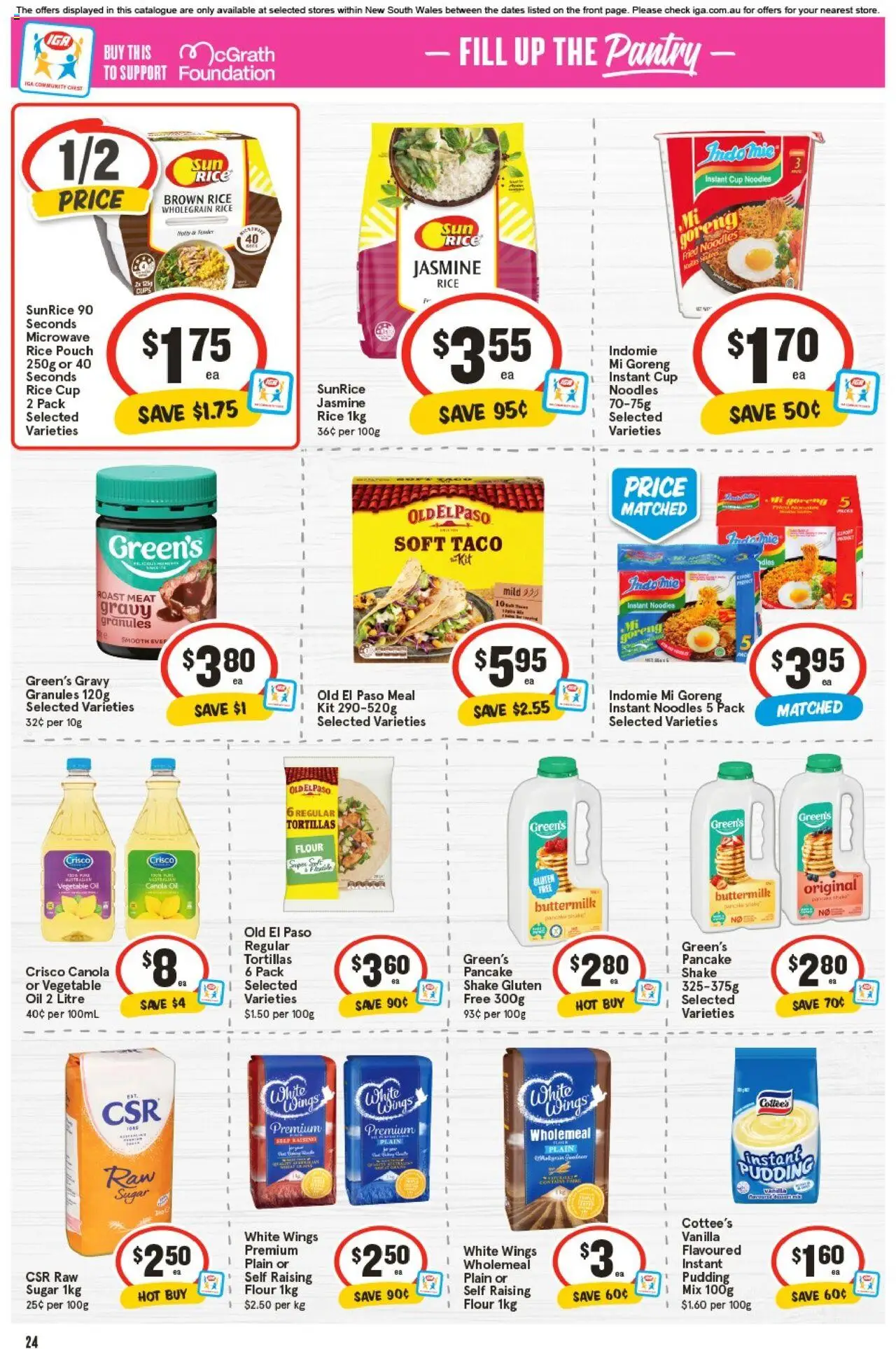 IGA catalogue - valid from 17.09.2025 | Page: 23 | Products: Cups, Flour, Sugar, Tortillas