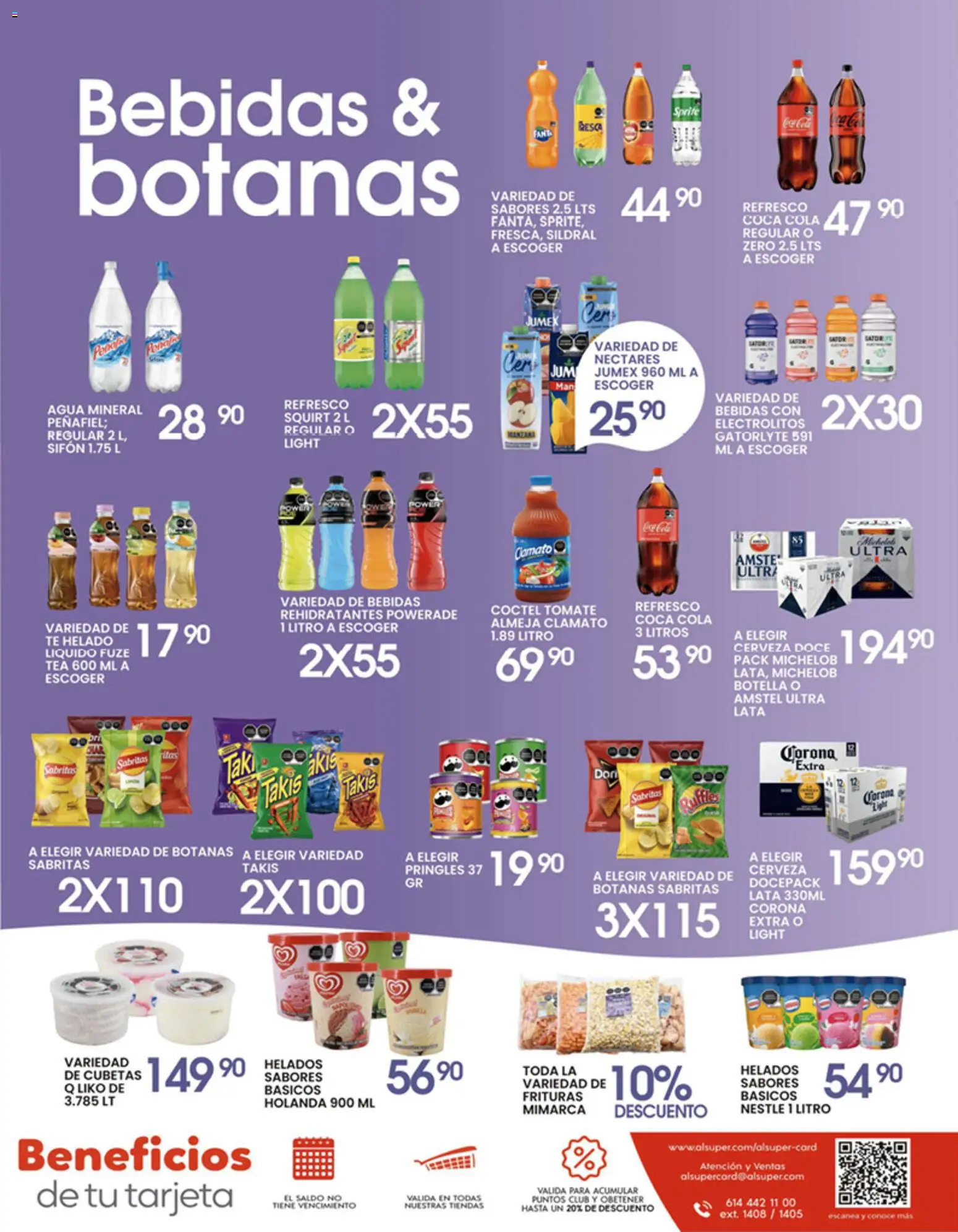 Nuevas ofertas de Alsuper válidas en toda la República Mexicana desde el 24.04.2026. ¡Encuentra las mejores ofertas en Alsuper folleto Laguna! | Página: 7 | Productos: Refresco, Manzana, Agua, Botella