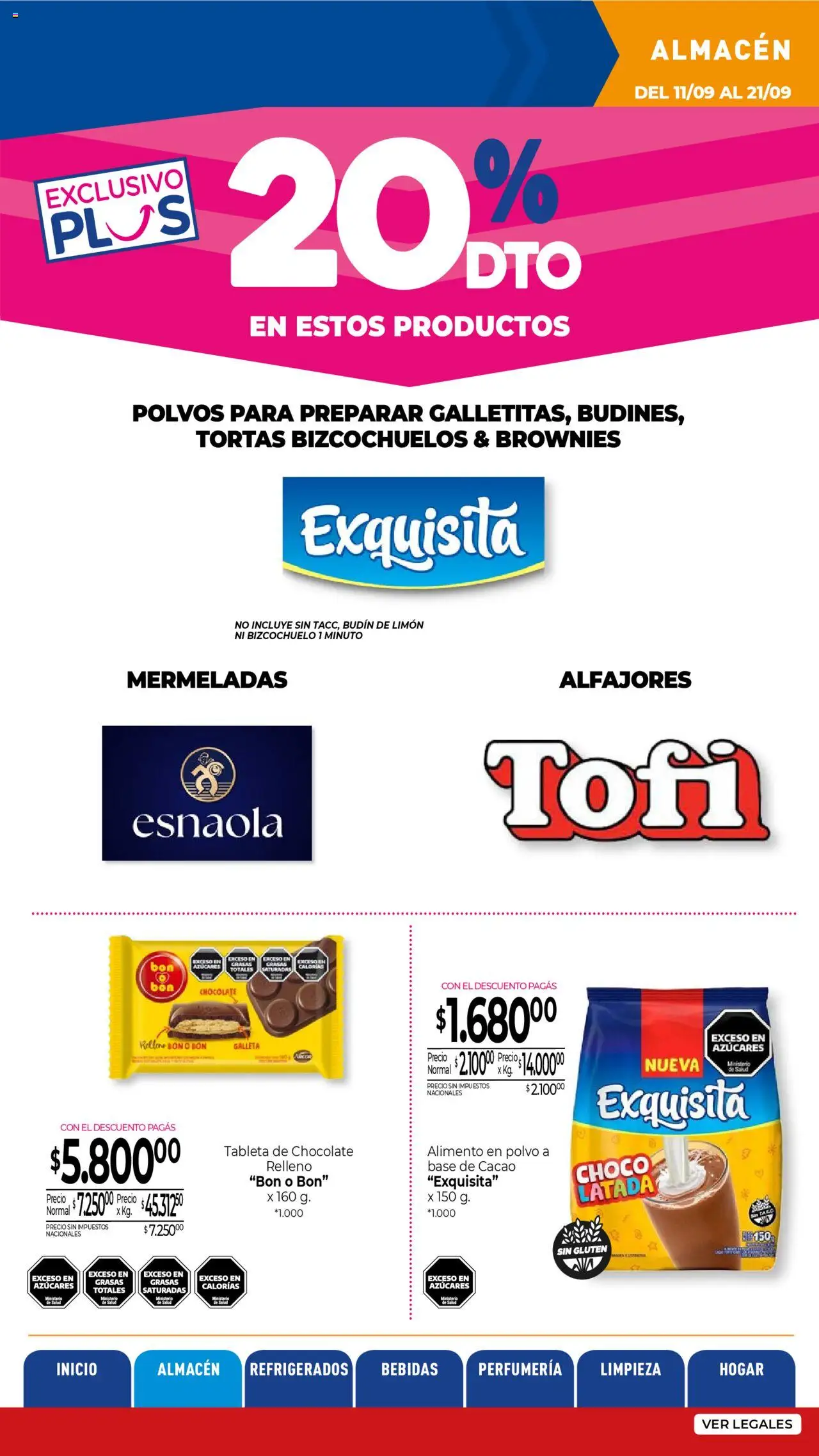La Anonima - Insuperables - z5 │ válido desde el 11.09.2025 | Página: 13 | Productos: Tableta, Budín, Limón, Cacao