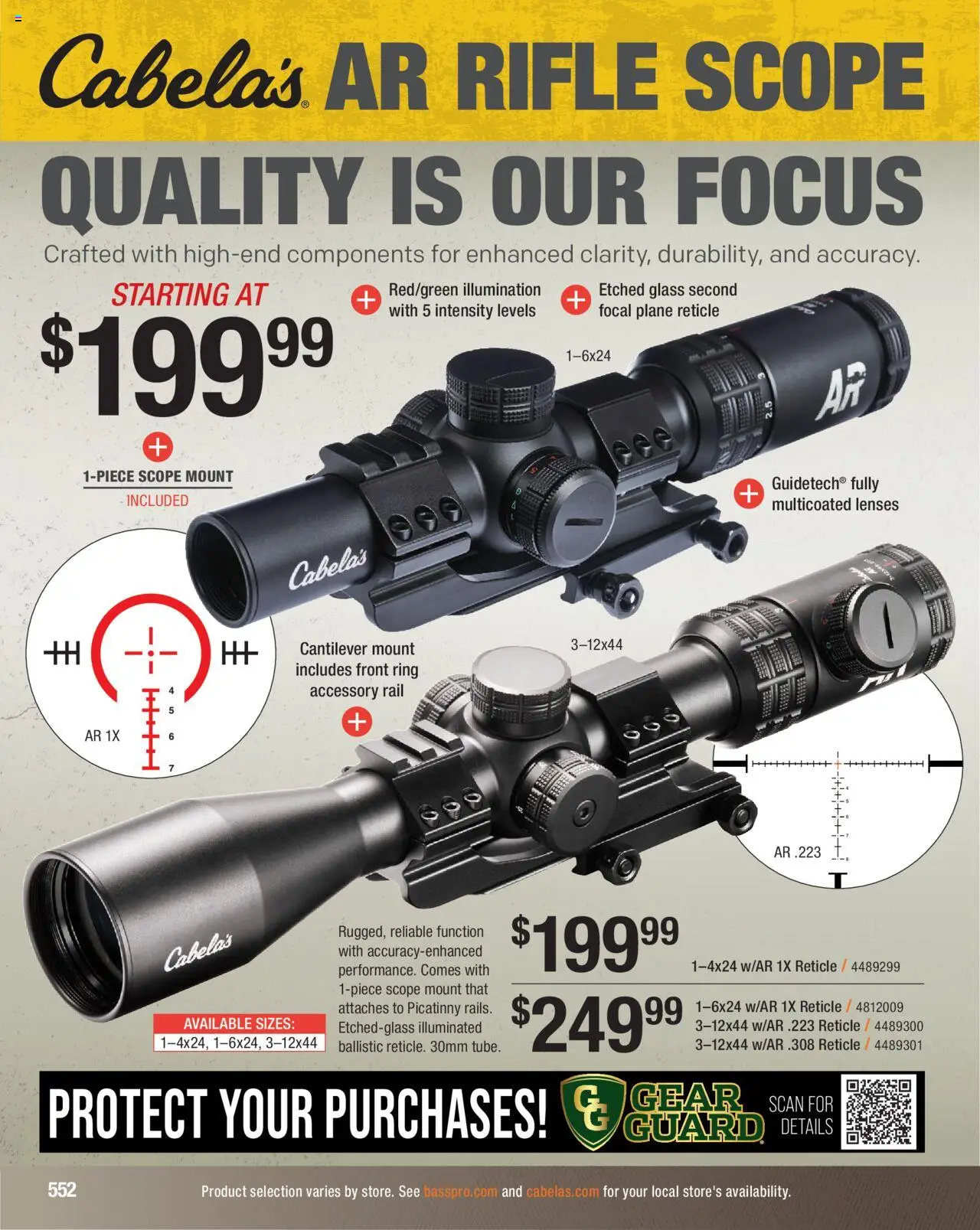 Cabela's Hunting Master 25 - valid from 11.08.2025 | Page: 552 | Products: Ring, Rifle