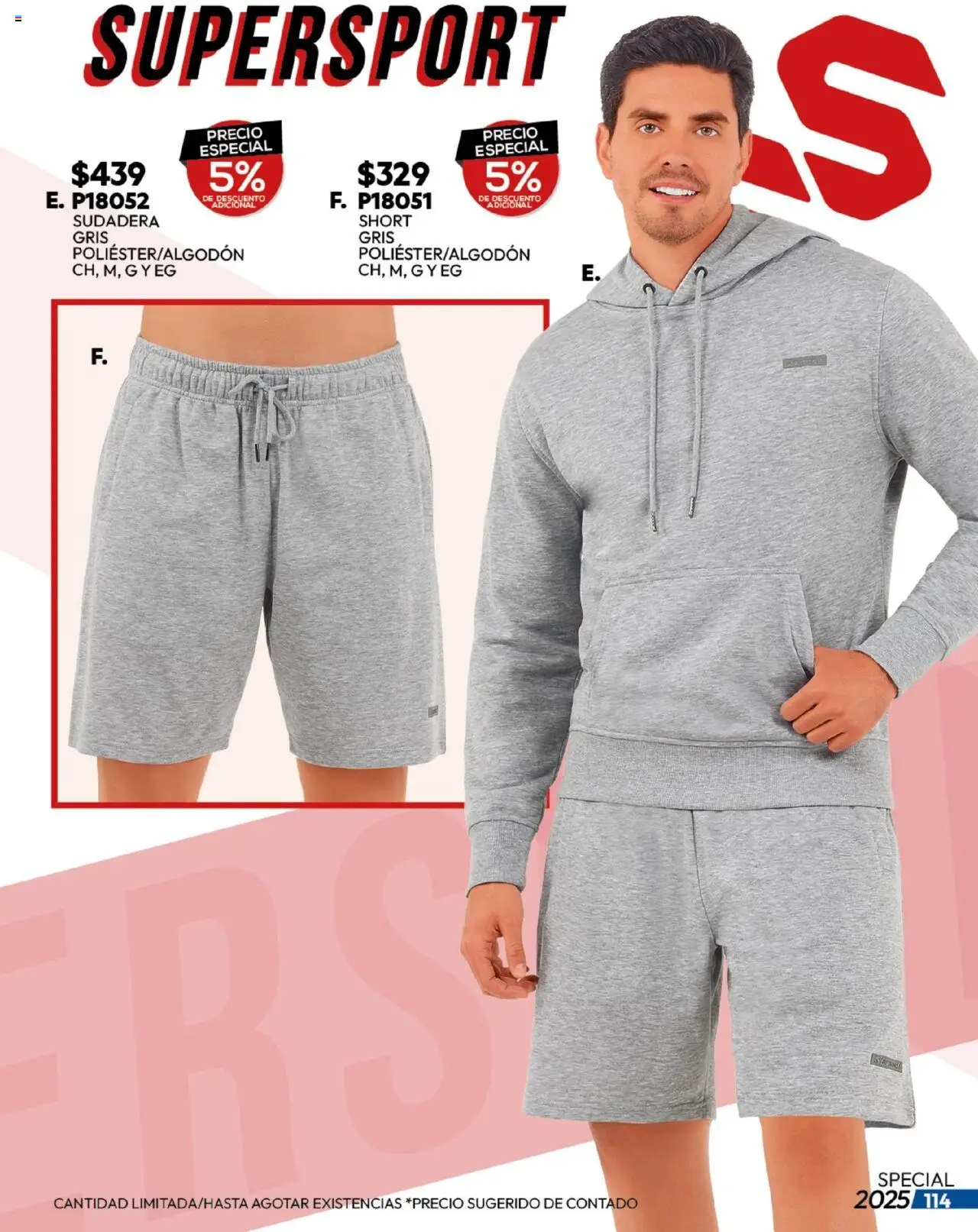 Nuevas ofertas de Cklass válidas en toda la República Mexicana desde el 25.08.2025. ¡Encuentra las mejores ofertas en Cklass - Catálogo Sportweek! | Página: 115 | Productos: Sudadera, Short