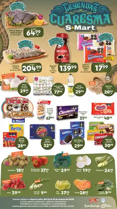 Vista previa de Sustituto de Crema Para Cafi en Polvo, Sustituto de crema para café S-Mart 624 g, nuevo folleto de la tienda, válido en México a partir del 20.03.2026 | Página: 2 | Productos: Cebolla, Papa, Pera, Bolsa