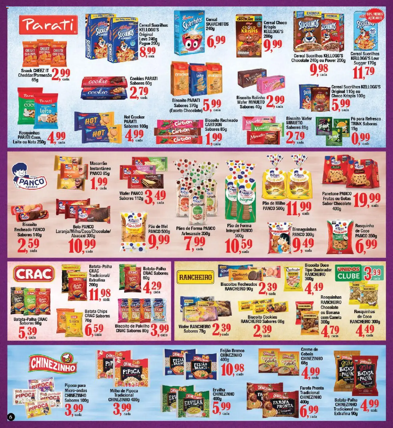Supermercados Unidos Folheto - válido de 18.08.2025 | Página: 6 | Produtos: Pó, Biscoito, Pão, Batata