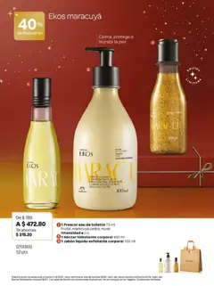 Vista previa de Natura campaña 18 2025, nuevo folleto de la tienda, válido en México a partir del 01.12.2025 | Página: 24 | Productos: Exfoliante corporal, Té, Eau de toilette, Jabón