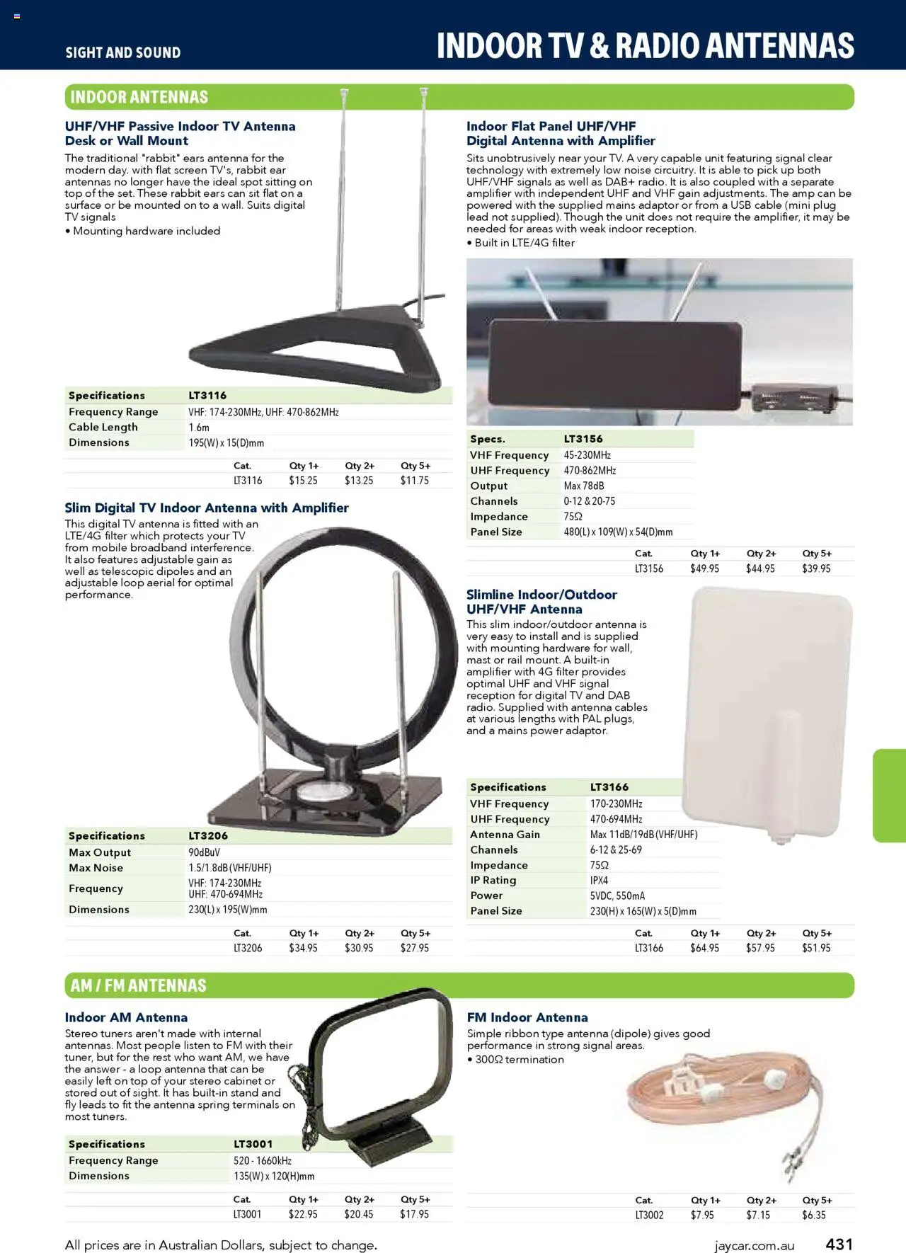 Jaycar catalogue - valid from 09.07.2025 | Page: 431 | Products: Desk, Amplifier, Cable, Stereo