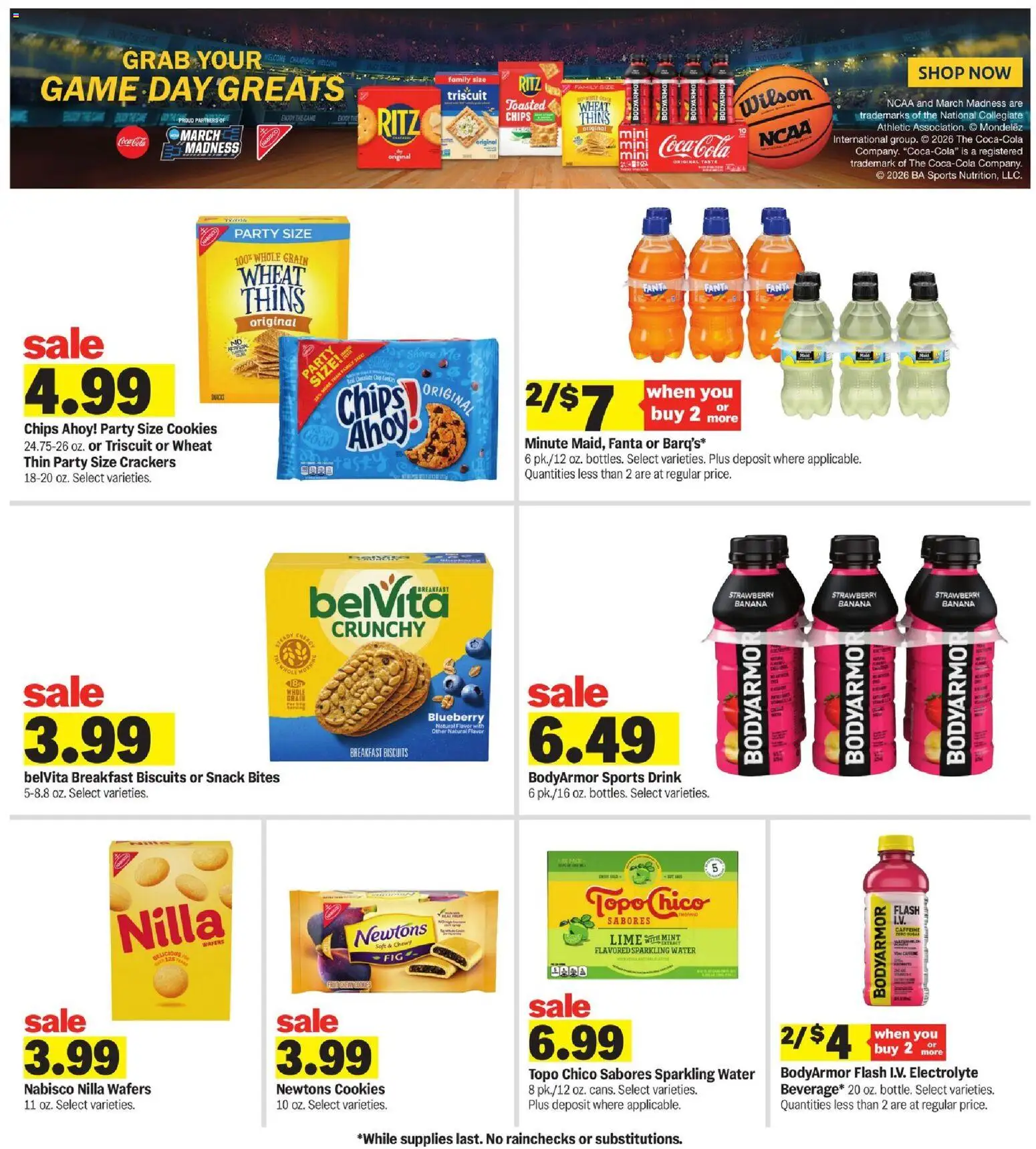 Meijer Weekly Ad - valid from 18.03.2026 | Page: 34 | Products: Chips, Cookies, Water, Game