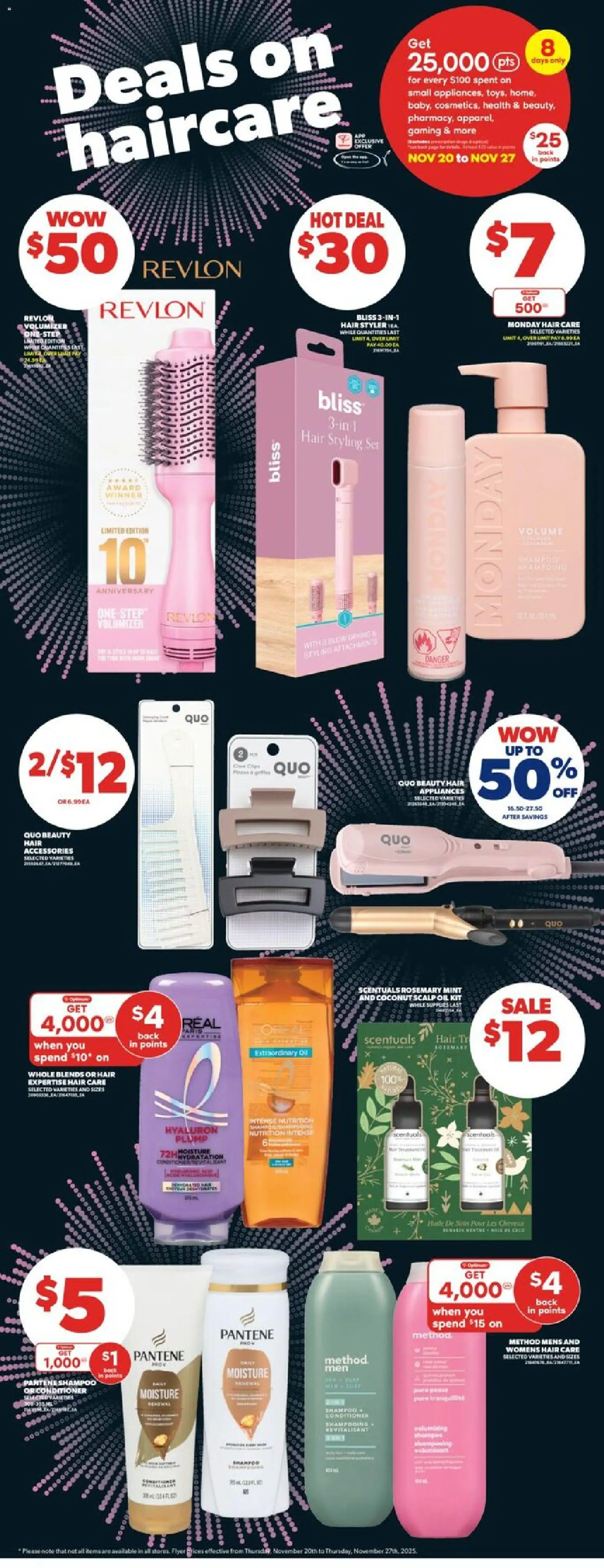 Real Canadian Superstore flyer valid from 20.11.2025 | Page: 40 | Products: Shampoo, Conditioner, Oil