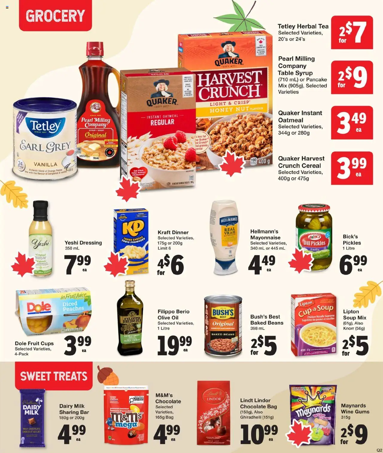 Quality Foods flyer valid from 09.10.2025 | Page: 11 | Products: Table, Butter, Oil, Chocolate