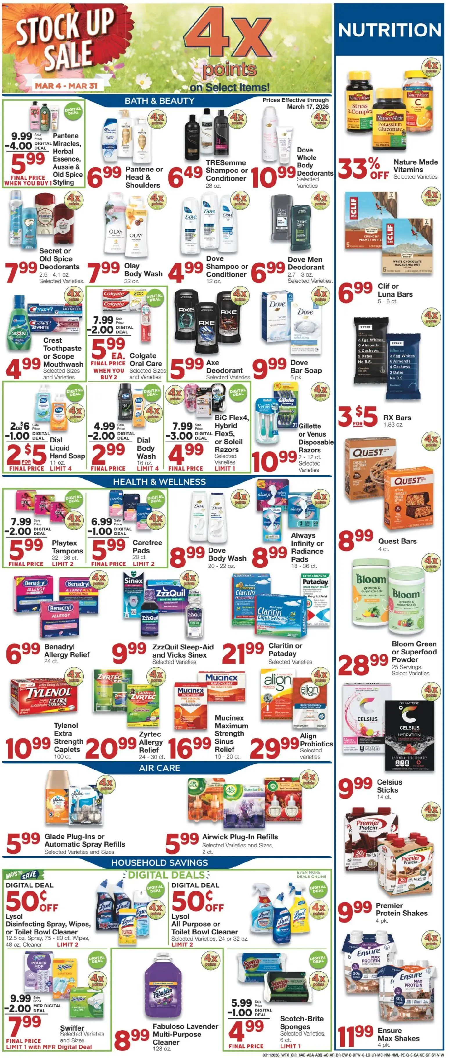 United Supermarkets Weekly Ad - valid from 10.03.2026 | Page: 6 | Products: Butter, Toothpaste, Greens, Lime