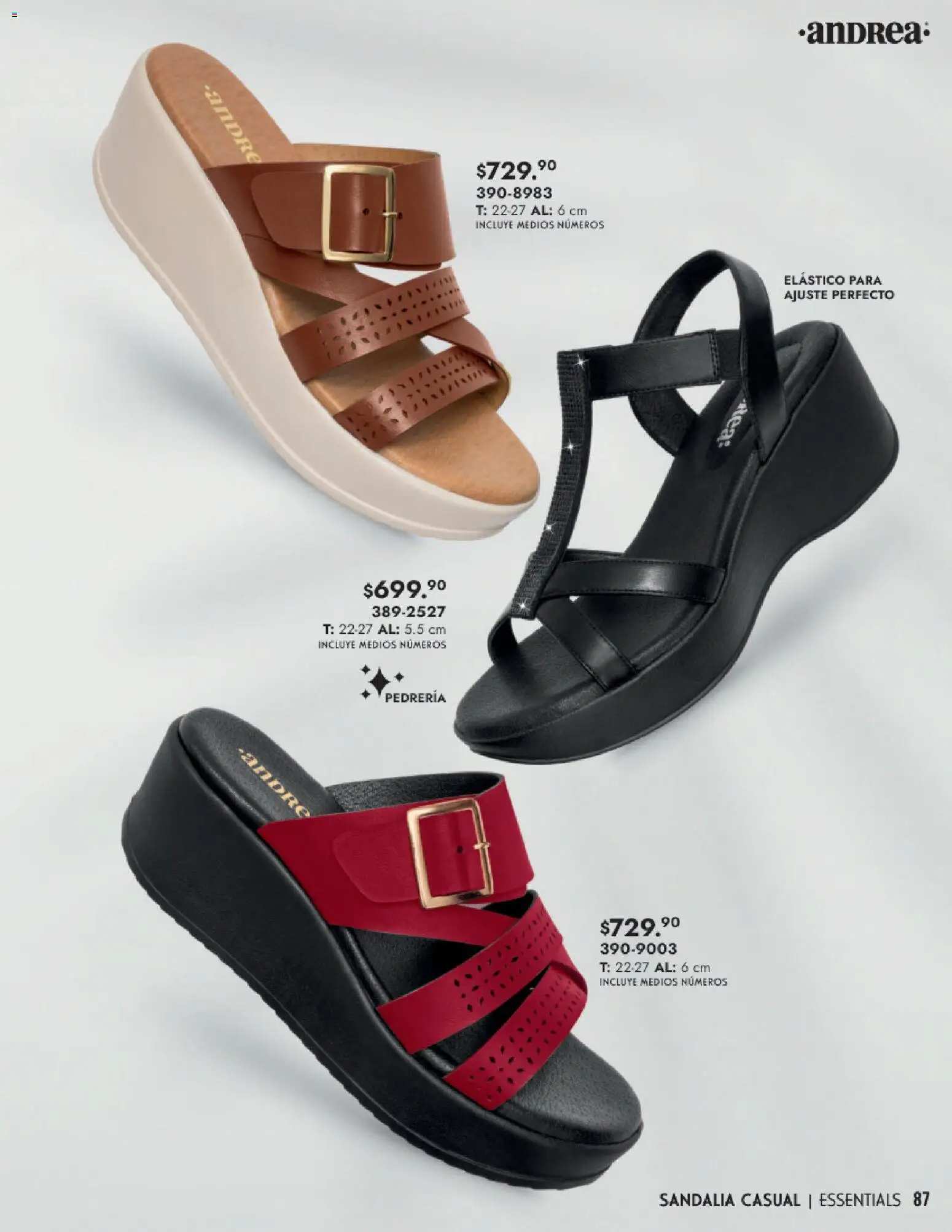 Nuevas ofertas de Andrea válidas en toda la República Mexicana desde el 25.01.2026. ¡Encuentra las mejores ofertas en Andrea catálogo Calzado Dama! | Página: 87