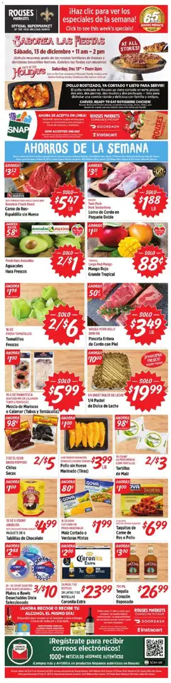 Preview of Rouses weekly ads valid from 10.12.2025