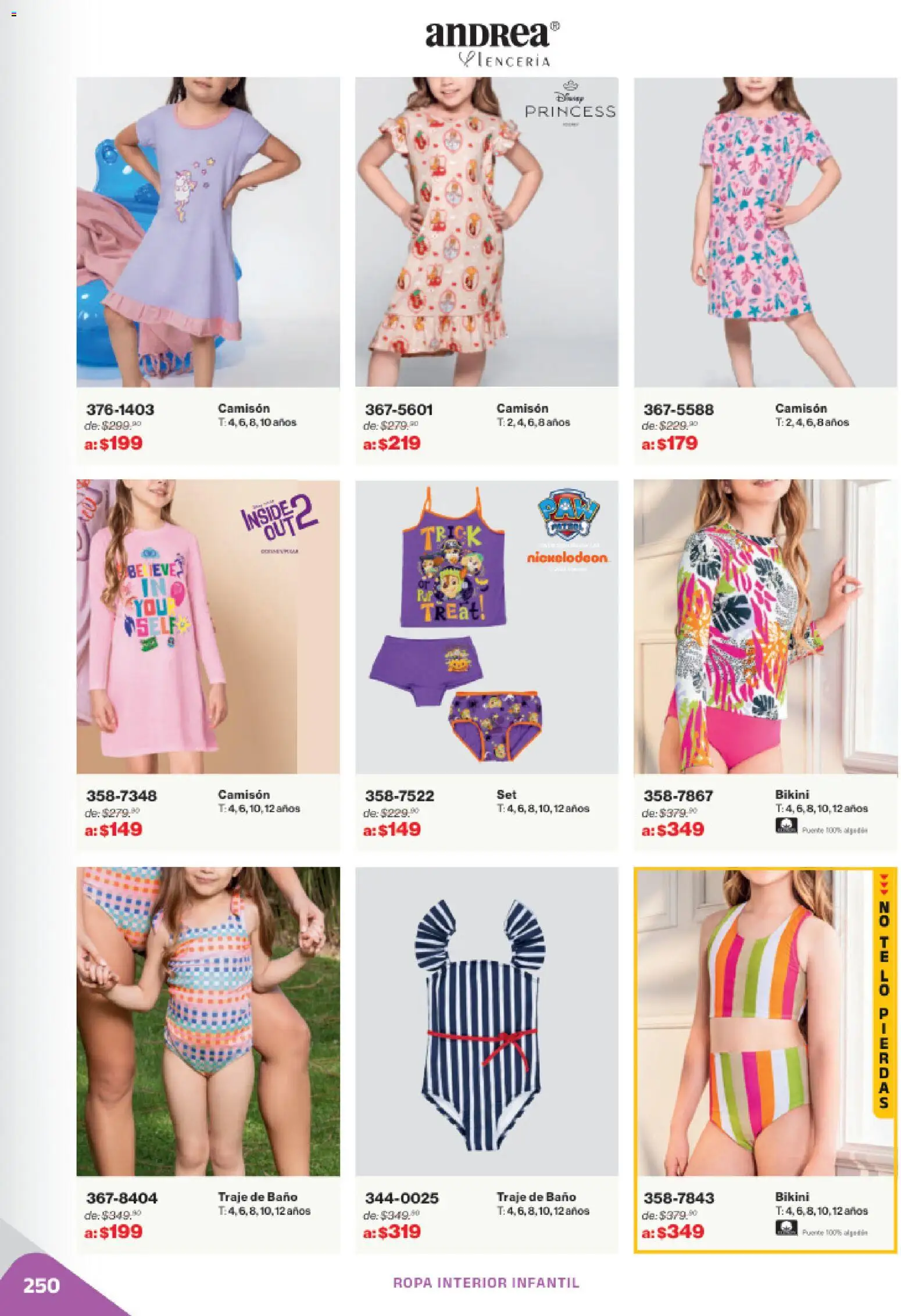 Nuevas ofertas de Andrea válidas en toda la República Mexicana desde el 02.11.2025. ¡Encuentra las mejores ofertas en Andrea catálogo Outlet! | Página: 250 | Productos: Traje, Ropa, Ropa interior, Baño