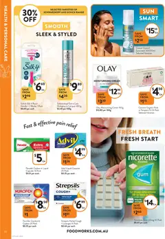 Preview of Foodworks Catalogue NSW - valid from 05.11.2025 | Page: 30 | Products: Sunscreen, Herbal, Tampons, Pain relief