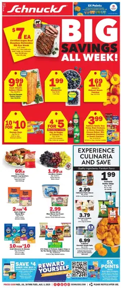 Preview of Schnucks weekly ads valid from 30.07.2025
