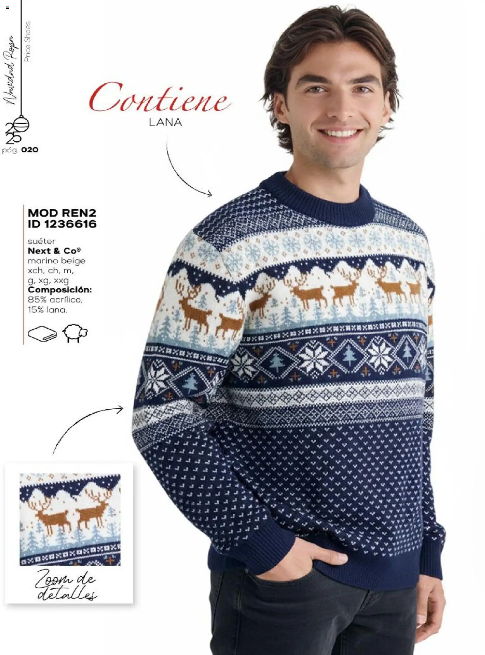 Nuevas ofertas de Price Shoes válidas en toda la República Mexicana desde el 16.11.2025. ¡Encuentra las mejores ofertas en Price Shoes catálogo Navidad Ropa! | Página: 20 | Productos: Suéter, Ropa