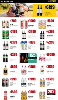 Vista previa Diarco - Ofertas Tdf válido desde el 19.01.2026 | Página: 4 | Productos: Vodka, Whisky, Jugo, Cerveza