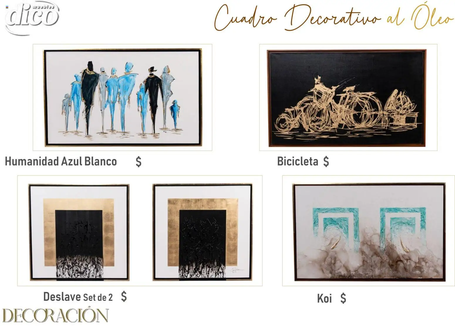 Nuevas ofertas de Muebles Dico válidas en toda la República Mexicana desde el 09.12.2025. ¡Encuentra las mejores ofertas en Muebles Dico catálogo Decoración! | Página: 6 | Productos: Cuadro