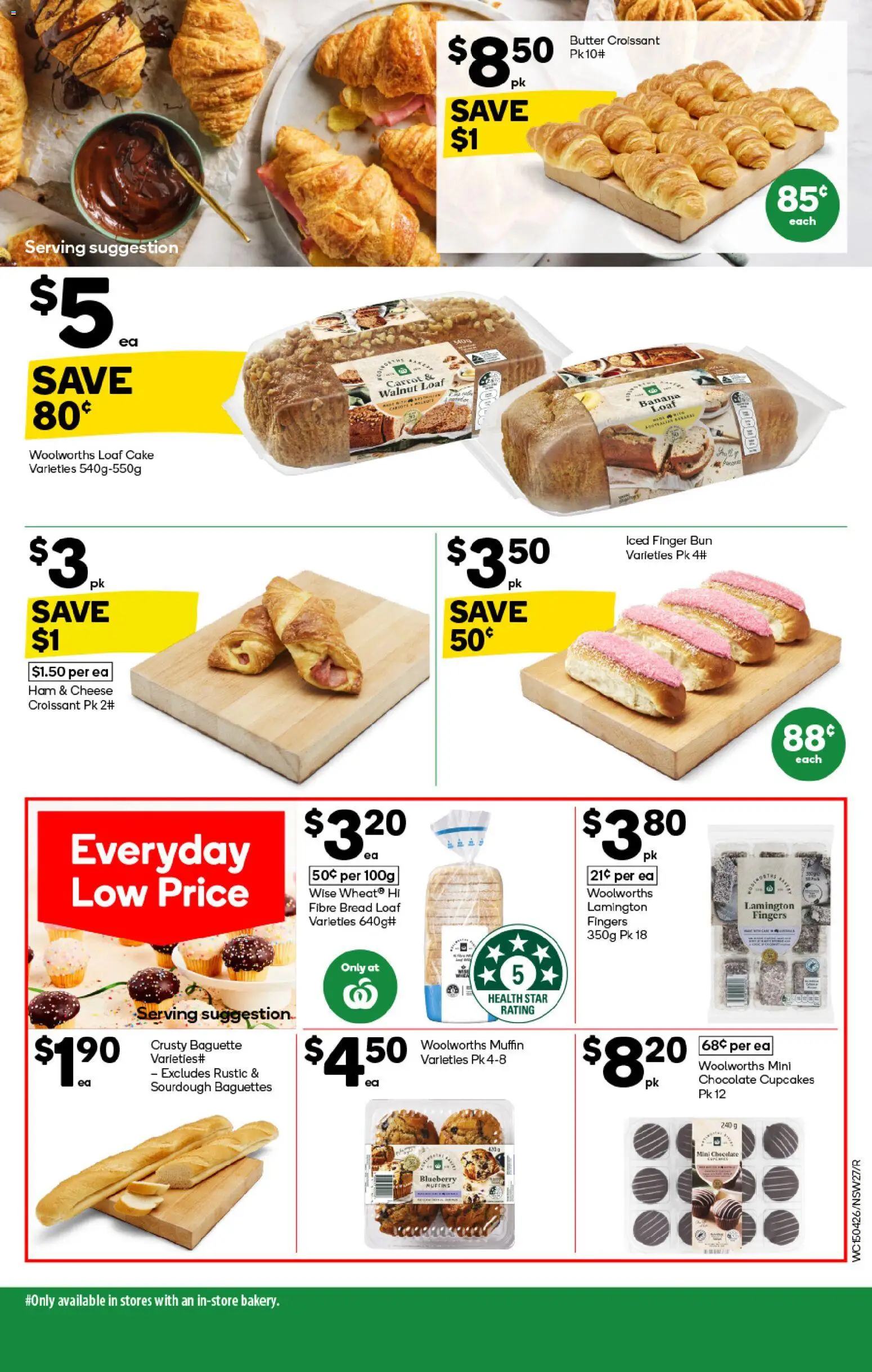 Woolworths catalogue - valid from 15.04.2026 | Page: 27 | Products: Cheese, Chocolate, Ham, Muffins