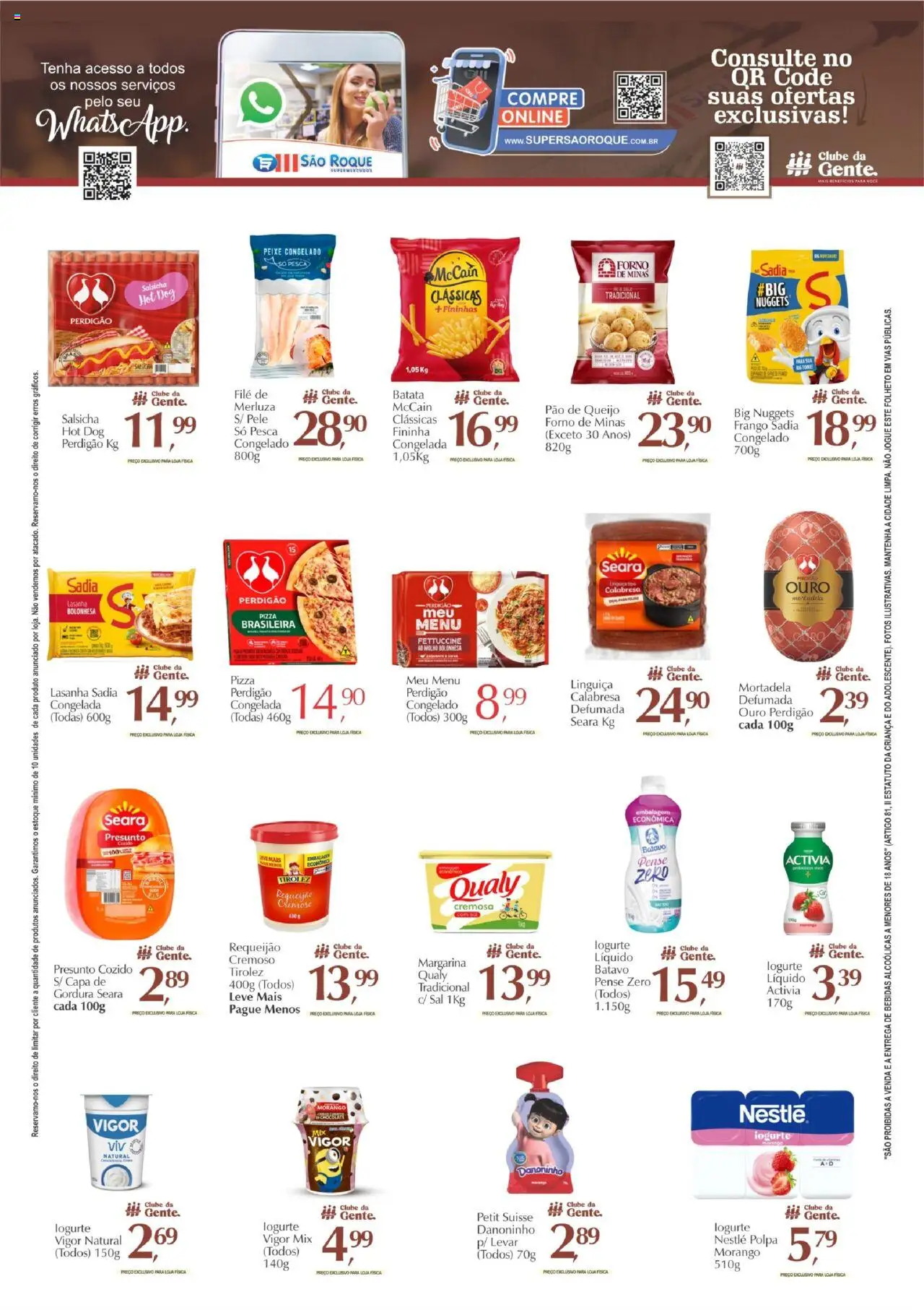São Roque Supermercados Folheto - válido de 12.09.2025 | Página: 5 | Produtos: Salsicha, Peixe, Lasanha, Frango