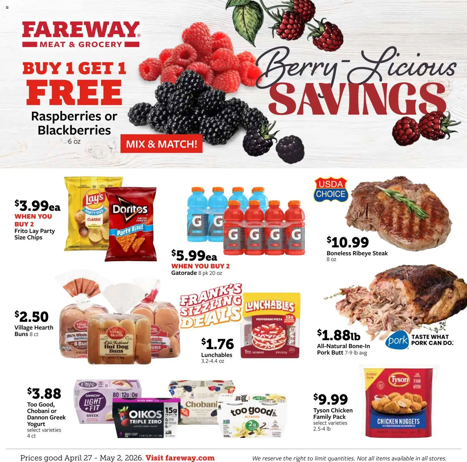 Fareway Weekly Ad - valid from 27.04.2026 | Page: 1