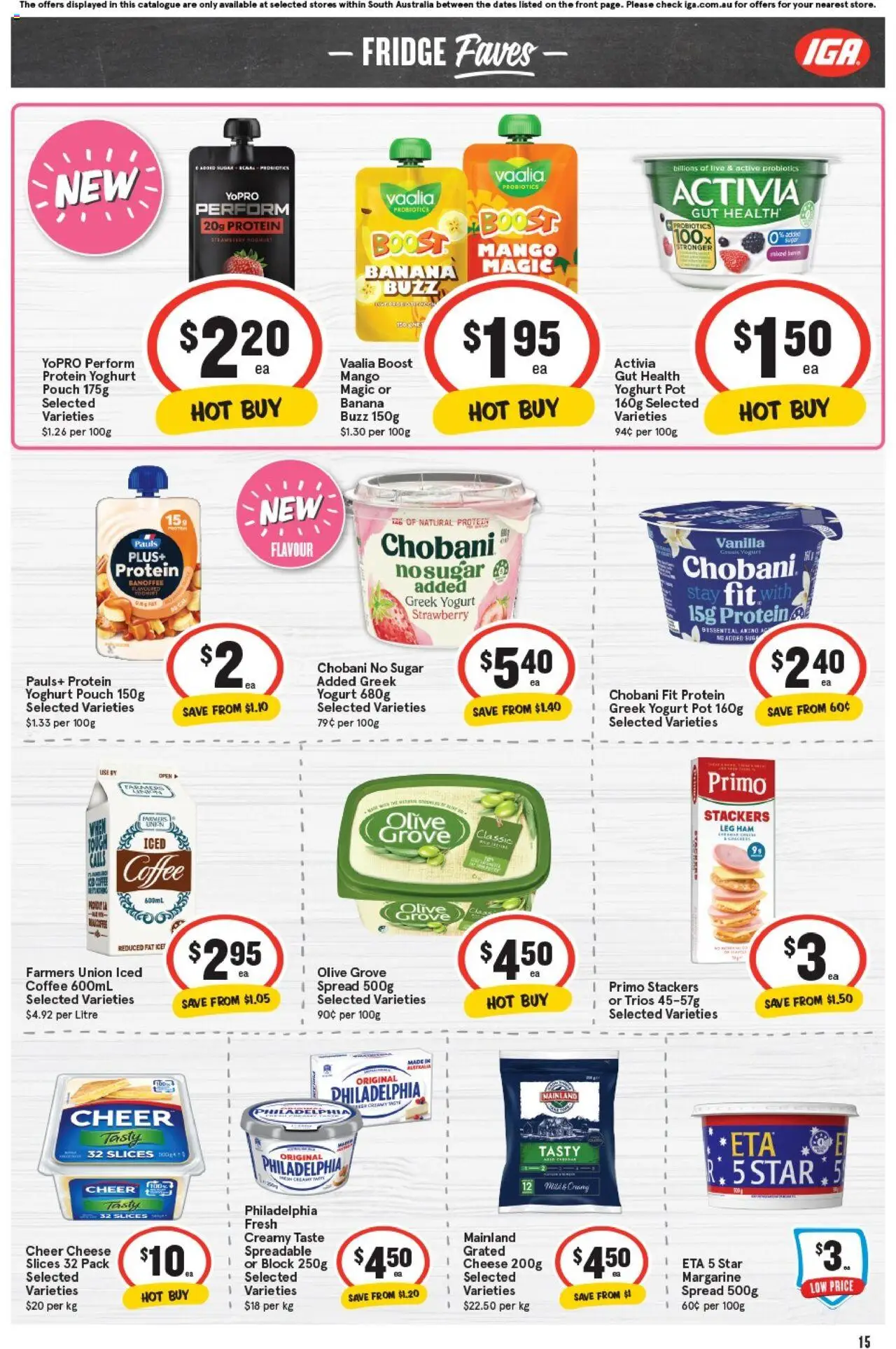 IGA catalogue - valid from 15.10.2025 | Page: 10 | Products: Cheese, Bread, Raspberry, Bakery