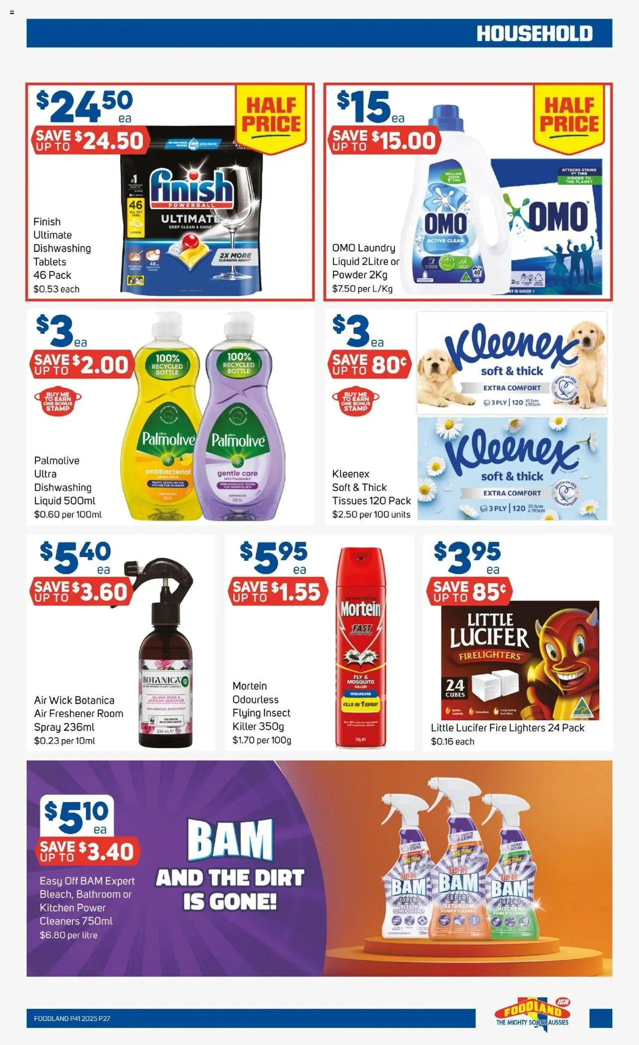 Foodland catalogue - valid from 08.10.2025 | Page: 25 | Products: Cleaner, Water, Laundry, Air freshener