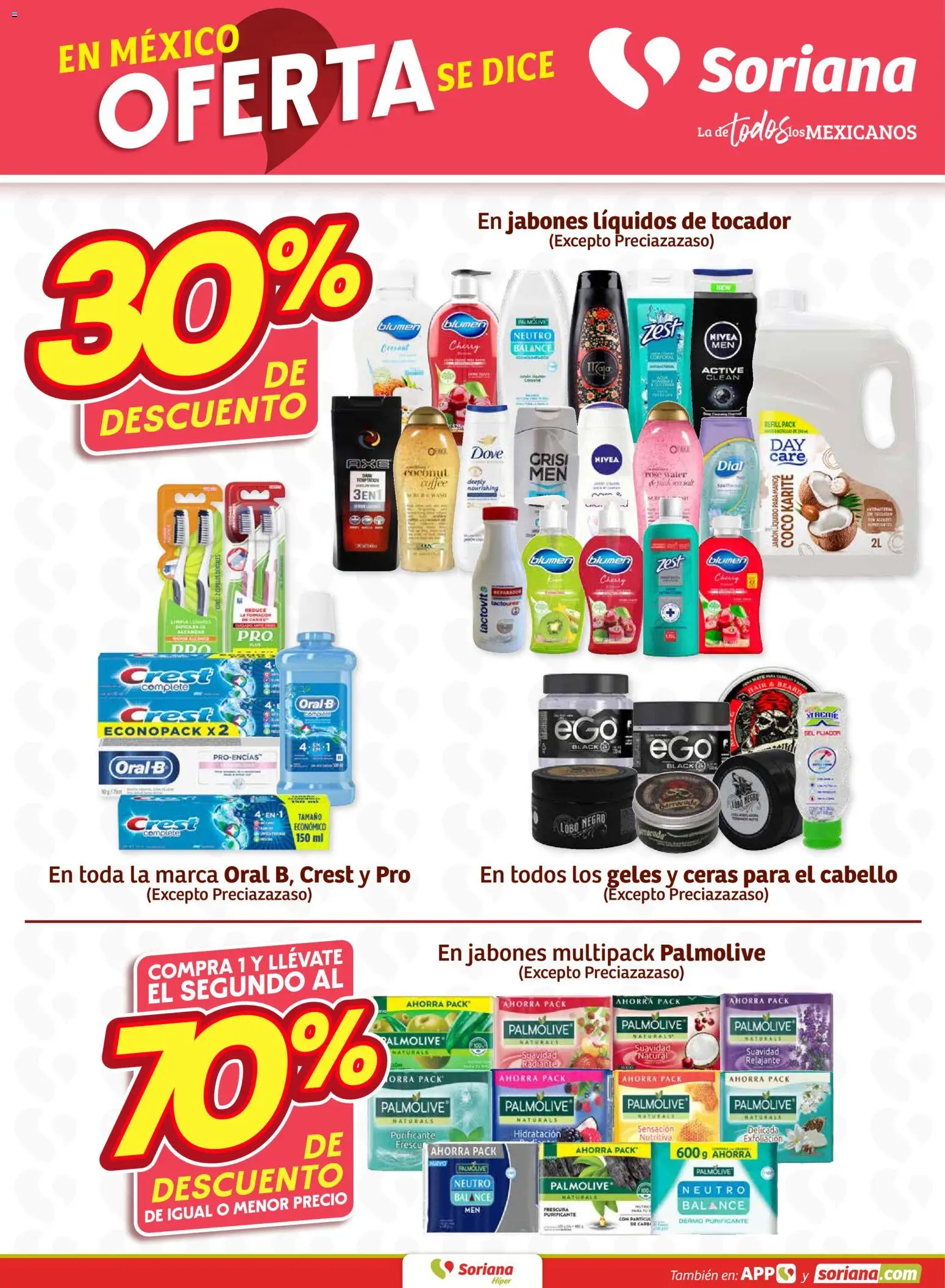 Nuevas ofertas de Soriana válidas en toda la República Mexicana desde el 15.01.2026. ¡Encuentra las mejores ofertas en Soriana - Fin de Semana Híper: Tijuana, Mexicali, Ensenada, San Luis Río Colorado y Tecate! | Página: 3 | Productos: Mantel, Jabón líquido, Radiante, Jabón