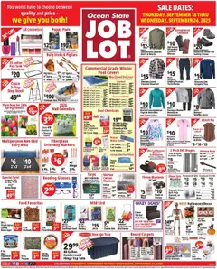 Preview of Ocean State Job Lot weekly ads valid from 18.09.2025