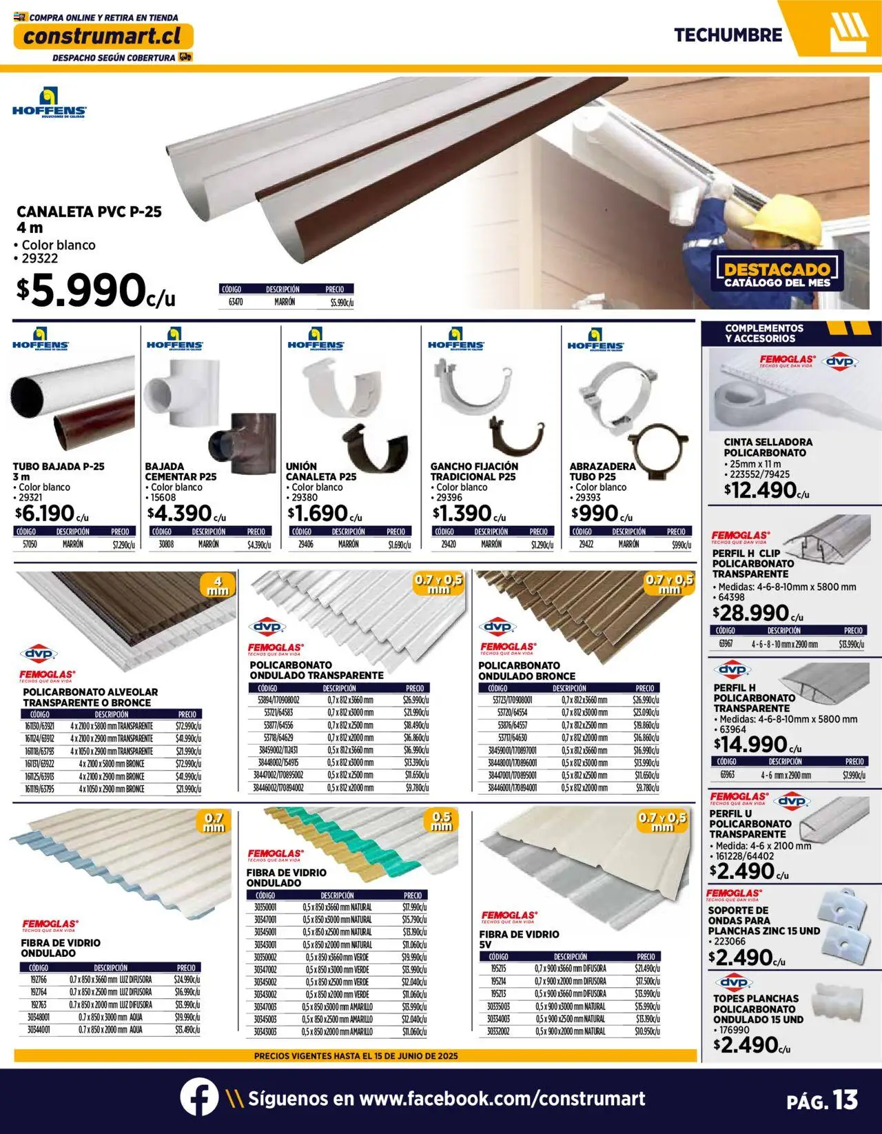 Construmart ofertas  │ válido desde el 10.06.2025 | Página: 13 | Productos: Cinta, Canaleta, Perfil