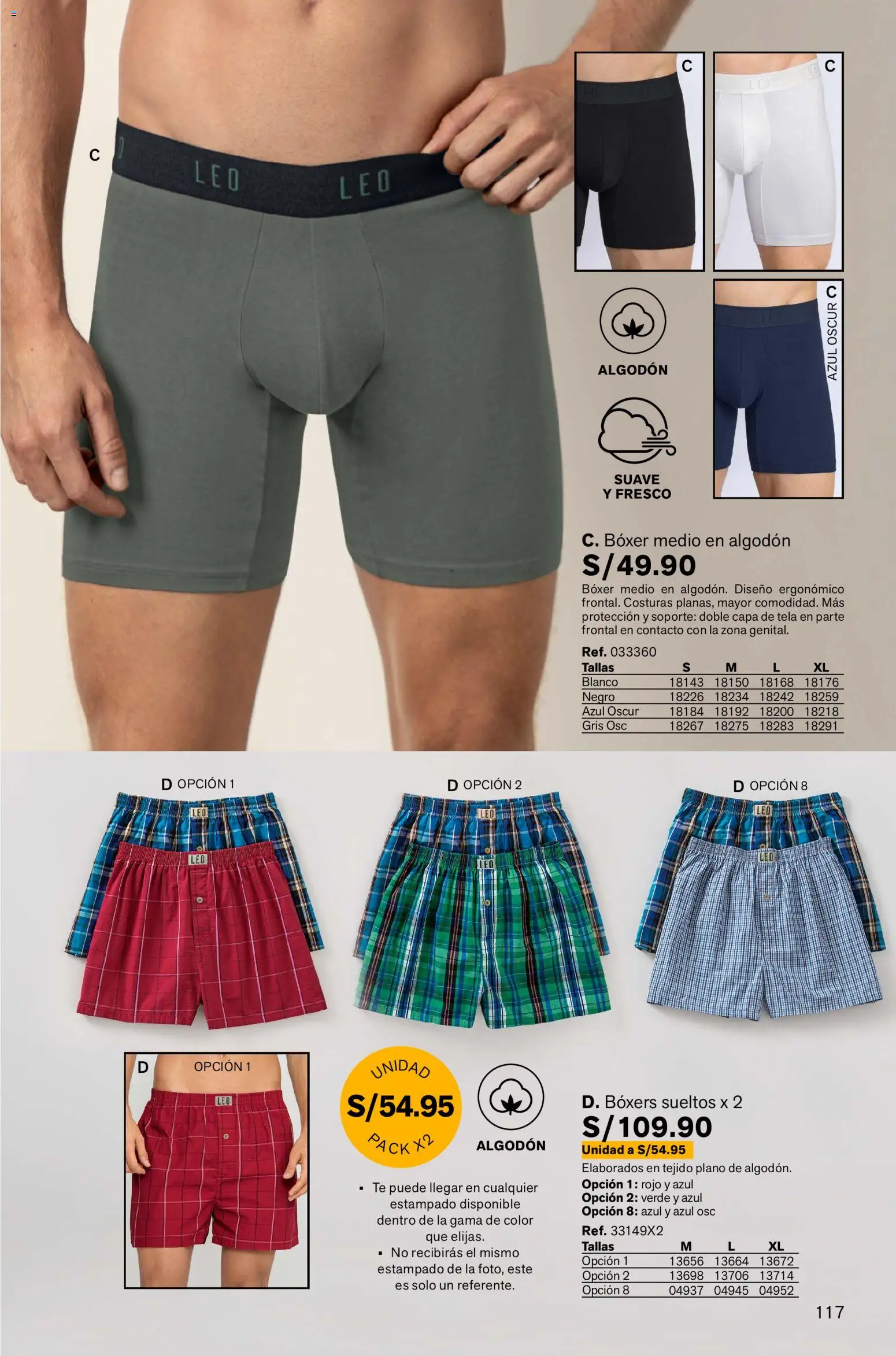 Catálogo Leonisa válido desde 24.02.2026 | Página: 117 | Productos: Té, Boxers