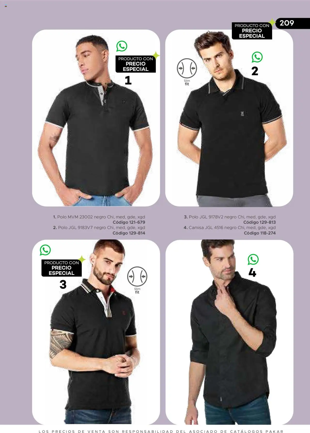 Nuevas ofertas de SC Pakar válidas en toda la República Mexicana desde el 31.01.2025. ¡Encuentra las mejores ofertas en SC Pakar catálogo Ropa! | Página: 209 | Productos: Camisa