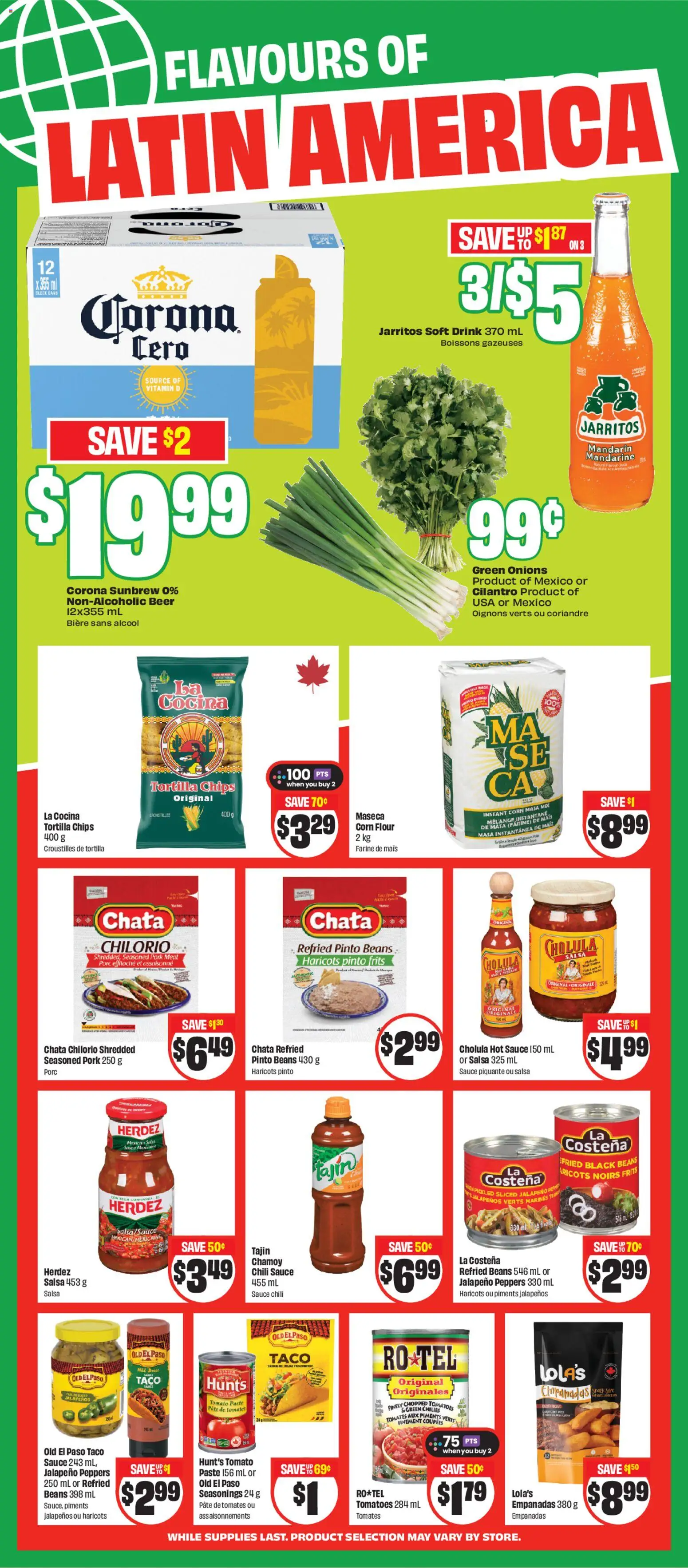 FreshCo flyer valid from 23.04.2026 | Page: 9 | Products: Chips, Beer, Pork, Tomatoes