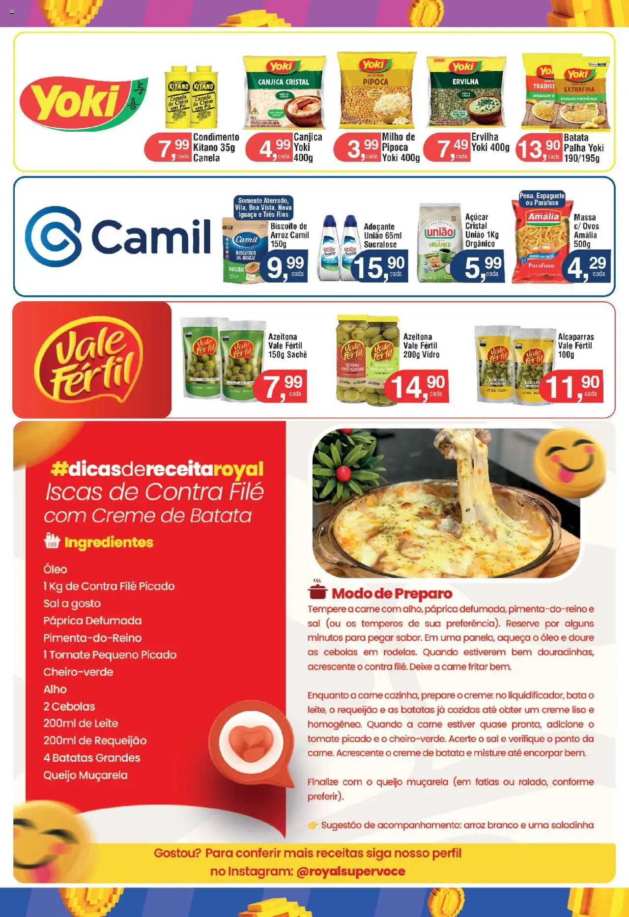 Royal Supermercados Folheto - válido de 15.09.2025 | Página: 8 | Produtos: Alcaparra, Biscoitos, Sal, Requeijão