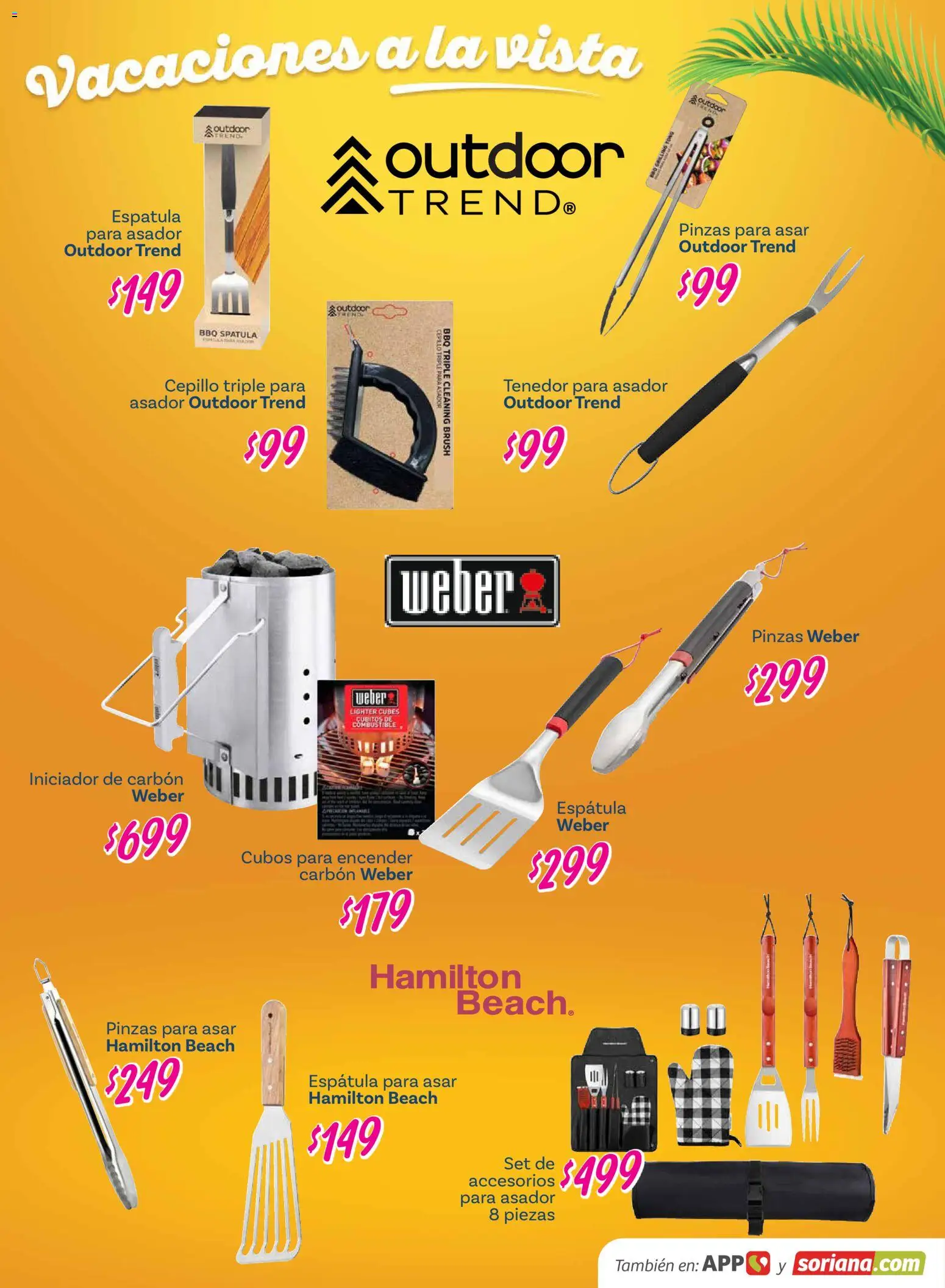 Nuevas ofertas de Soriana válidas en toda la República Mexicana desde el 26.02.2026. ¡Encuentra las mejores ofertas en Soriana - Vacaciones a la vista Híper Nacional! | Página: 25 | Productos: Espátula, Cepillo, Tenedor