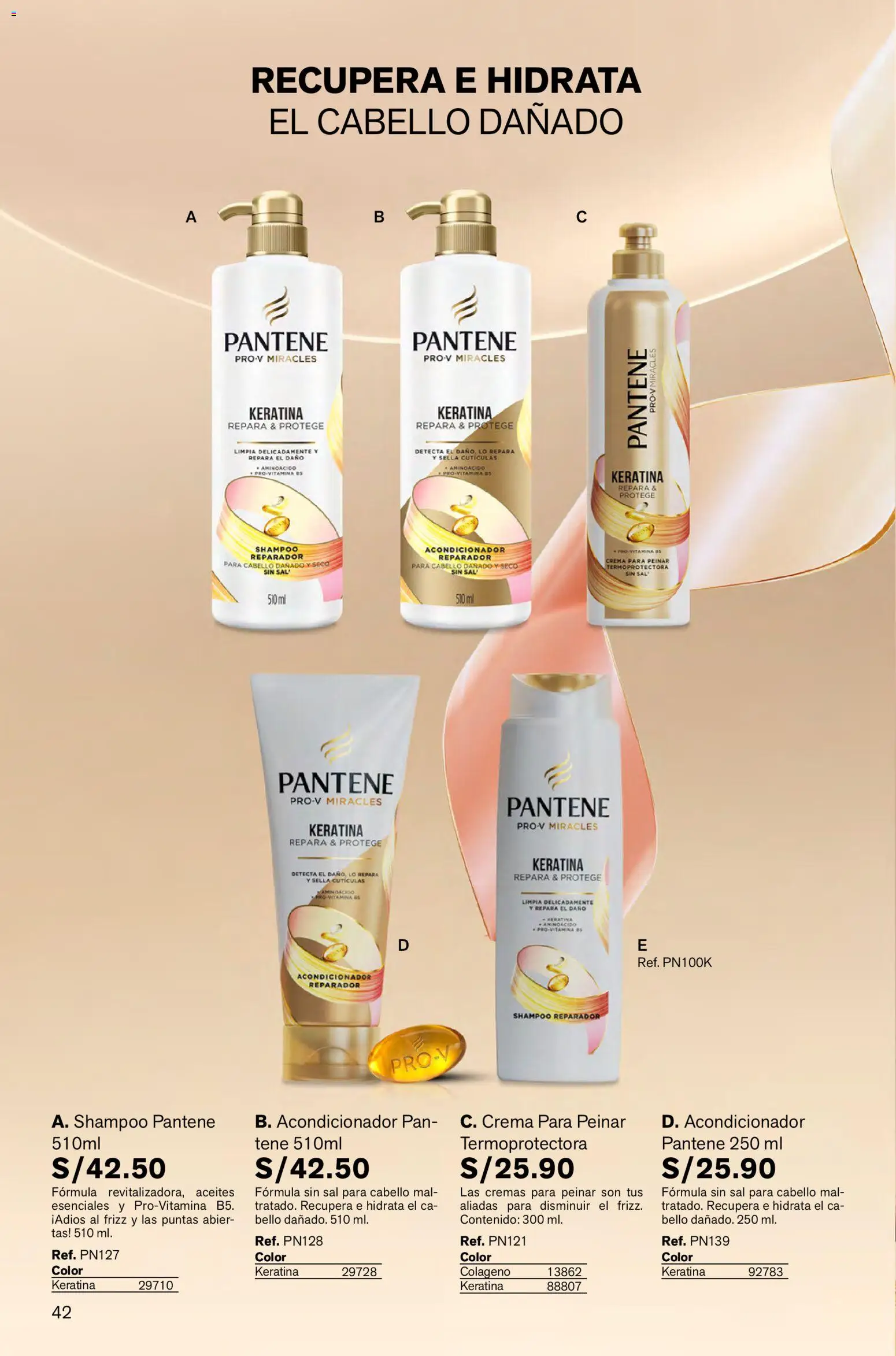 Catálogo Leonisa válido desde 23.10.2025 | Página: 42 | Productos: Shampoo, Acondicionador, Pan, Crema