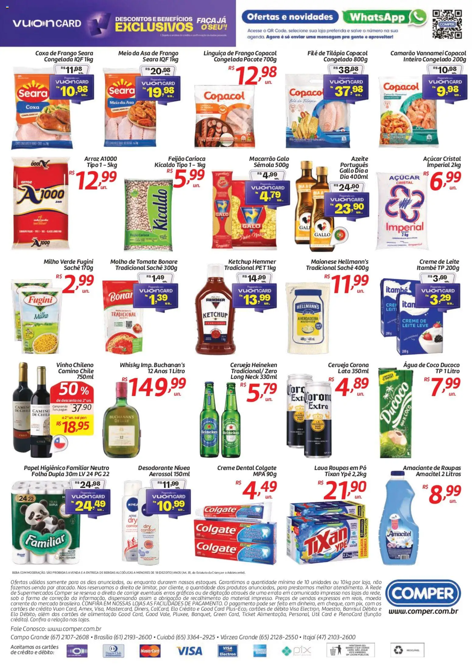 Comper Folheto - válido de 22.10.2025 | Página: 2 | Produtos: Água de coco, Arroz, Ketchup, Papel higiênico