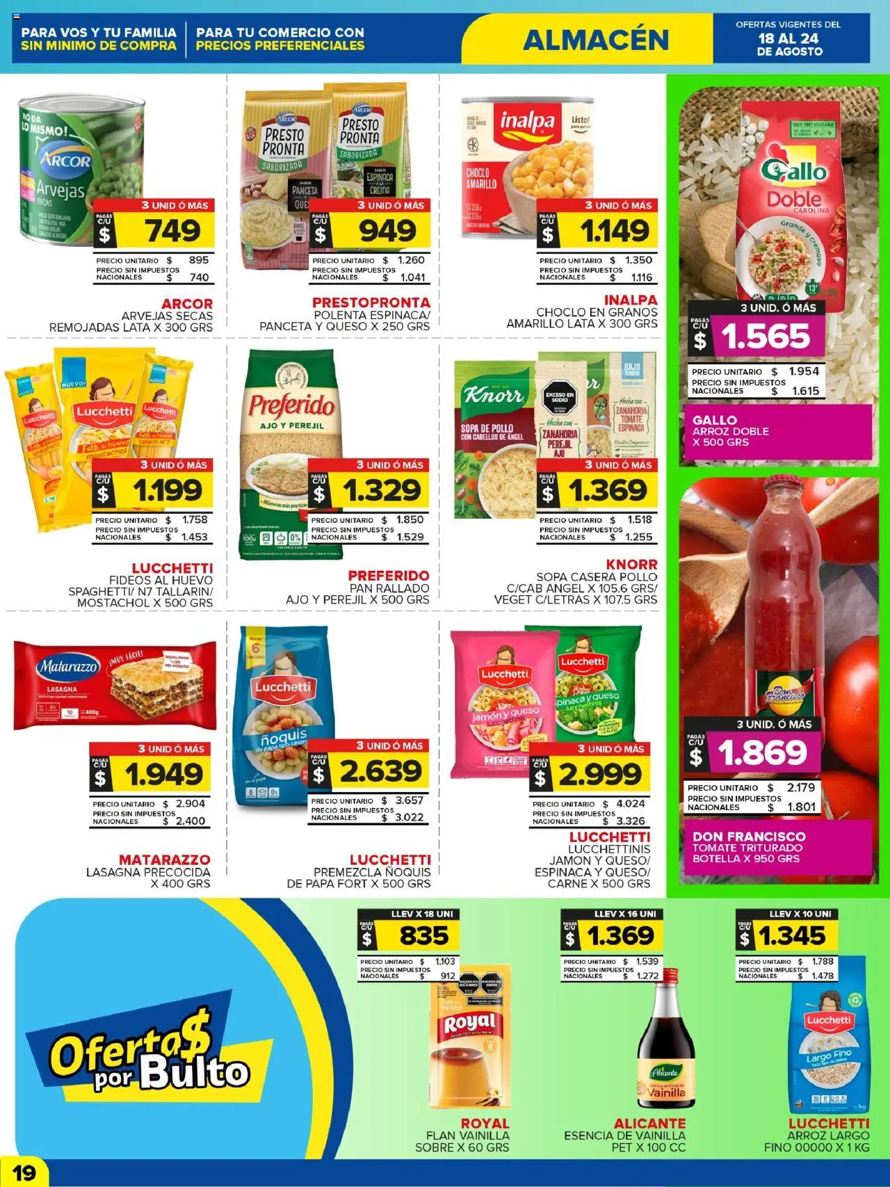 Carrefour Maxi catálogo - CABA │ válido desde el 18.08.2025 | Página: 19 | Productos: Botella, Arvejas, Espinaca, Perejil