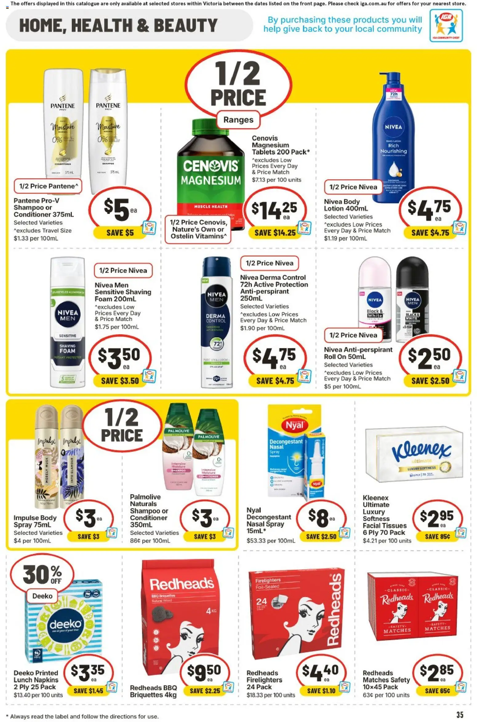 IGA catalogue - valid from 21.01.2026 | Page: 32 | Products: Sunscreen, Lotion, Sunglasses, Hat