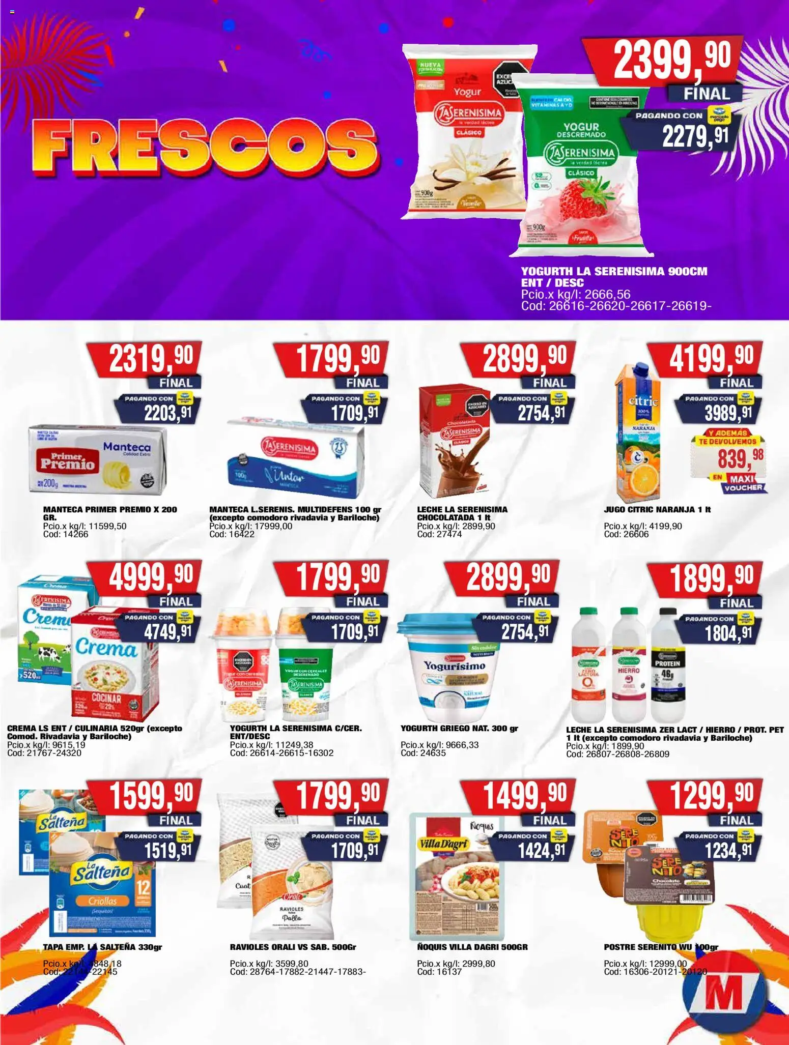 Maxiconsumo ofertas │ válido desde el 02.03.2026 | Página: 15 | Productos: Leche, Jugo, Té, Crema