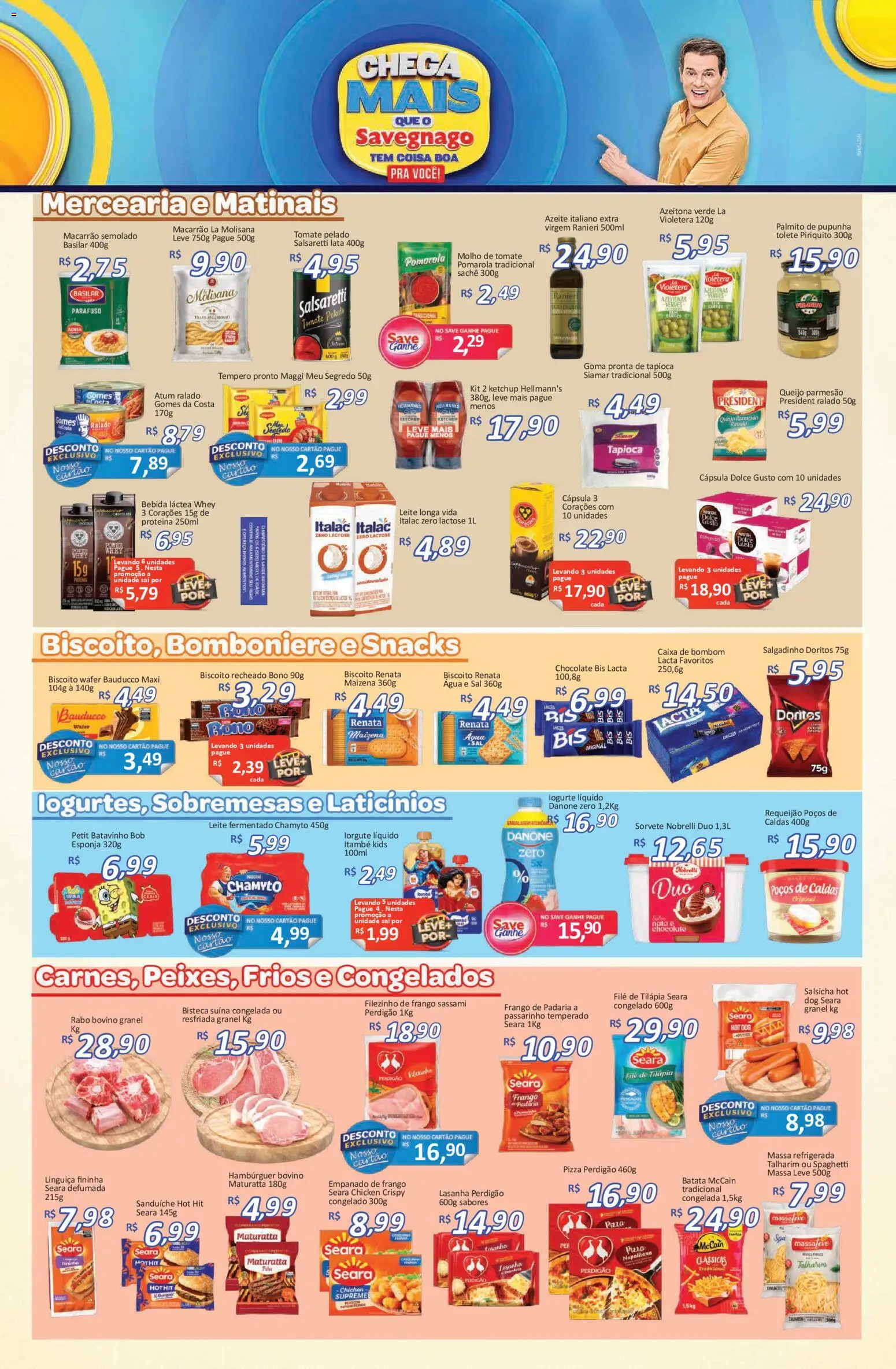 Savegnago Folheto - válido de 02.02.2026 | Página: 3 | Produtos: Talharim, Linguiça, Lasanha, Bebida