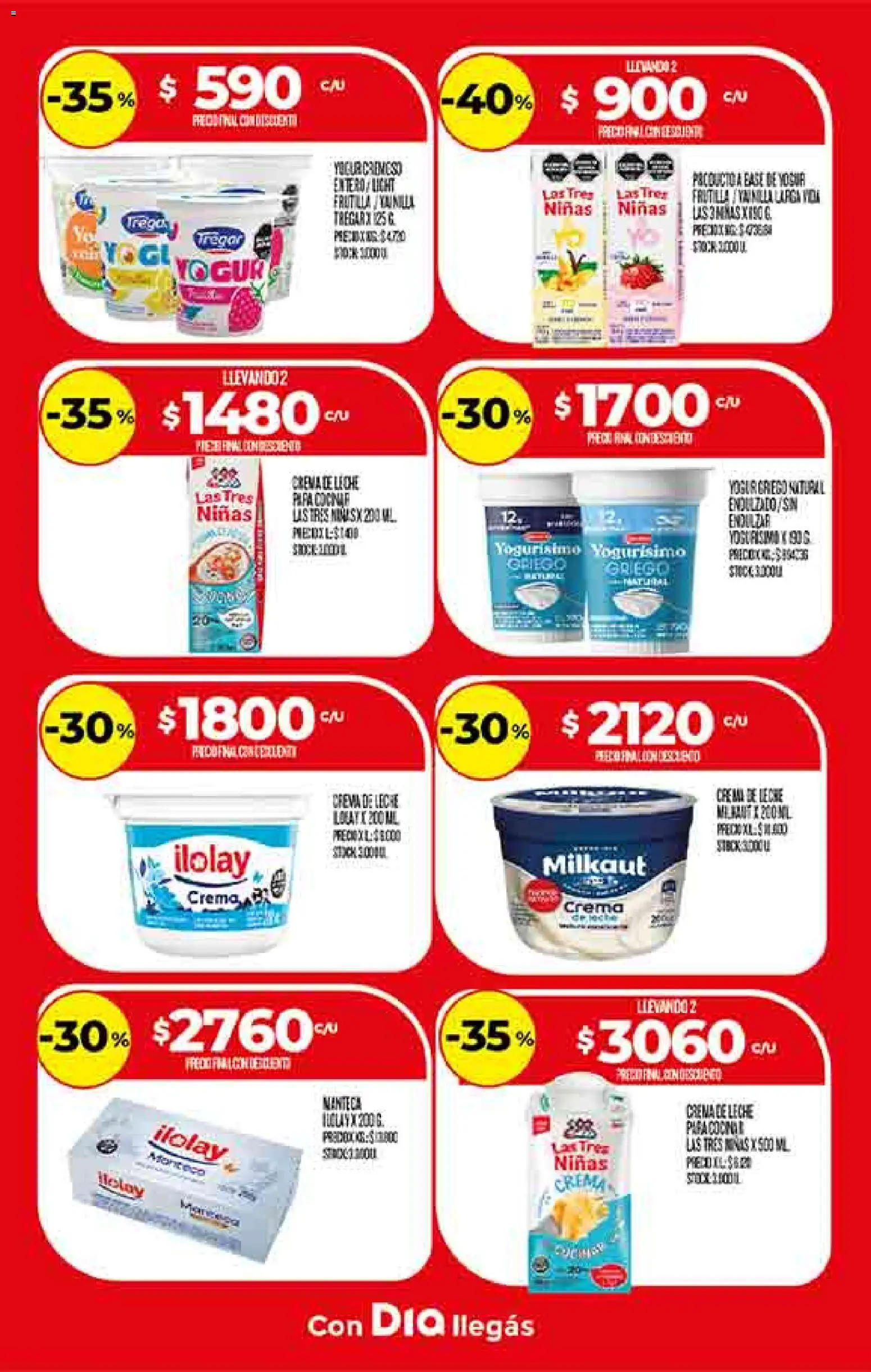 Supermercado DIA Ofertas │ válido desde el 19.11.2025 | Página: 11 | Productos: Frutilla, Crema de leche, Leche, Crema