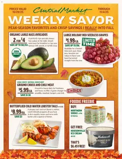 Preview of Central Market weekly ads valid from 29.10.2025