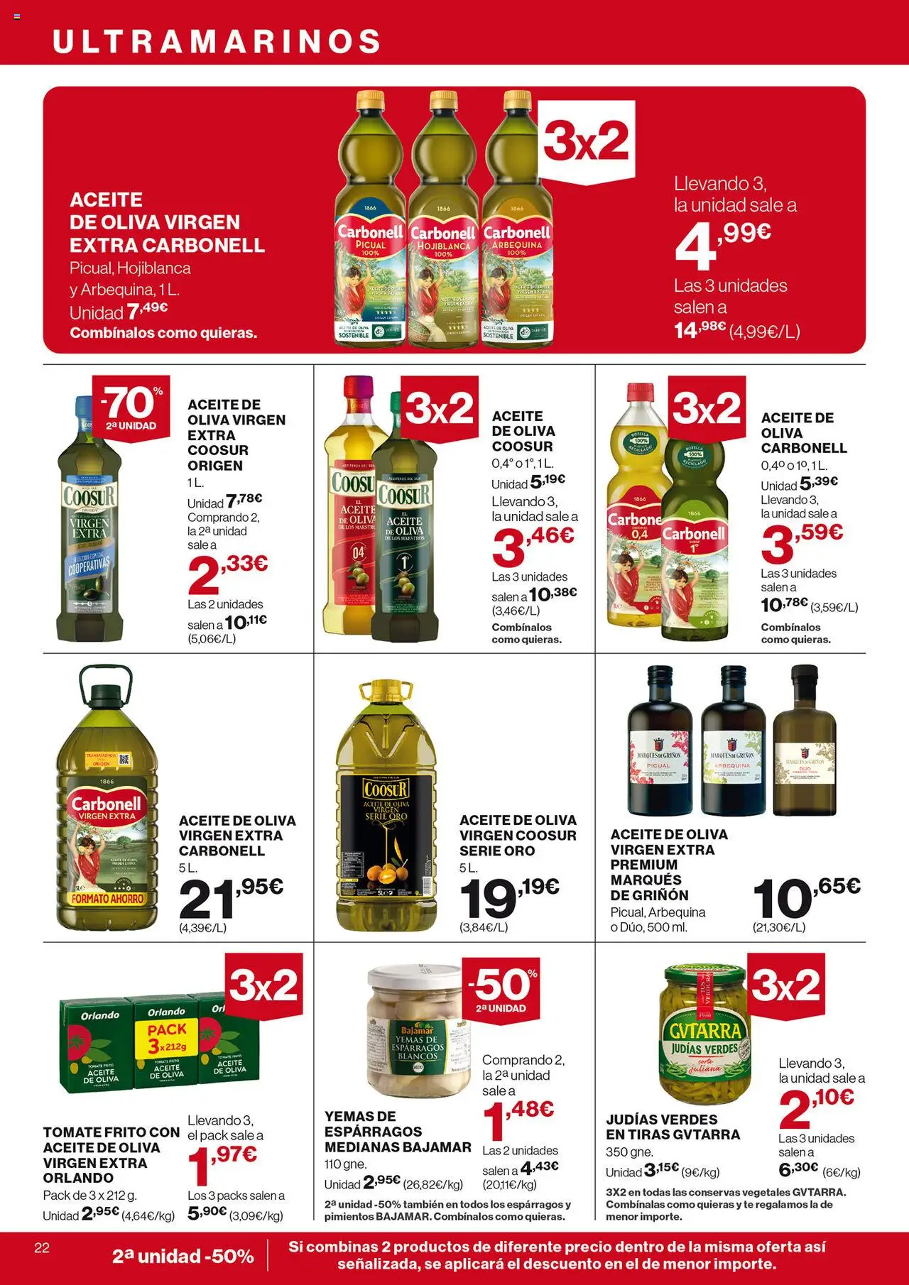 Nuevas ofertas de El Corte Inglés válidas en toda la República Mexicana desde el 28.08.2025. ¡Encuentra las mejores ofertas en El Corte Inglés - Catálogo Nuestros Mejores Precios! | Página: 22 | Productos: Aceite de oliva, Tomate, Aceite, Espárragos