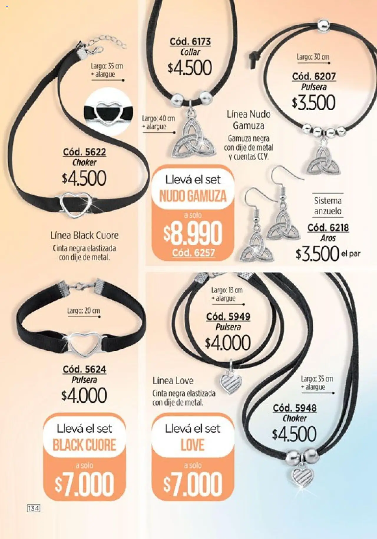 Catálogo Amodil Campaña 16 │ válido desde el 01.10.2025 | Página: 134 | Productos: Cinta, Collar, Aros, Alargue