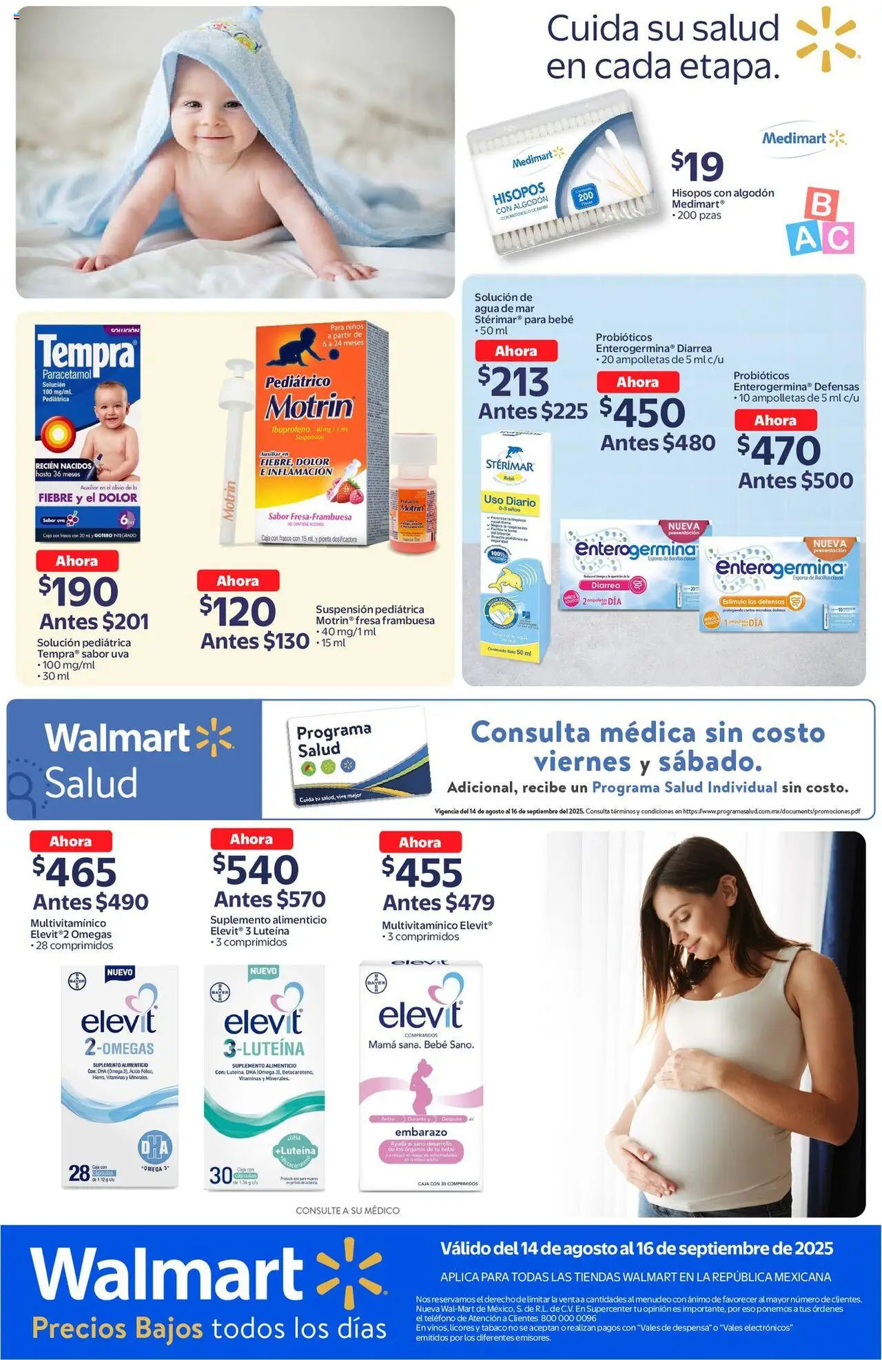 Nuevas ofertas de Walmart válidas en toda la República Mexicana desde el 14.08.2025. ¡Encuentra las mejores ofertas en Walmart - Folleto Bebé! | Página: 6 | Productos: Fresa, Agua, Despensa, Caja