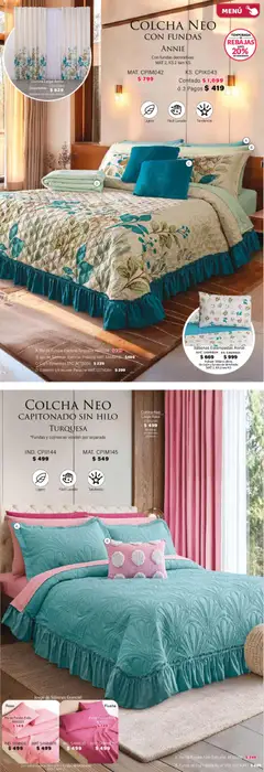 Vista previa de Colchas Concord catálogo, nuevo folleto de la tienda, válido en México a partir del 01.02.2026 | Página: 78 | Productos: Cobertor, Funda, Almohada, Sabanas