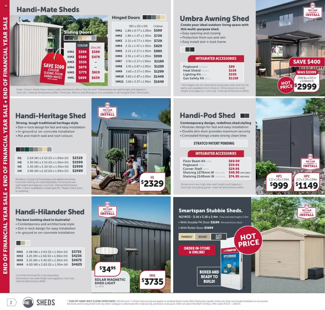 Stratco catalogue - valid from 23.05.2025 | Page: 2 | Products: Shelf, Light, Kits, Accessories