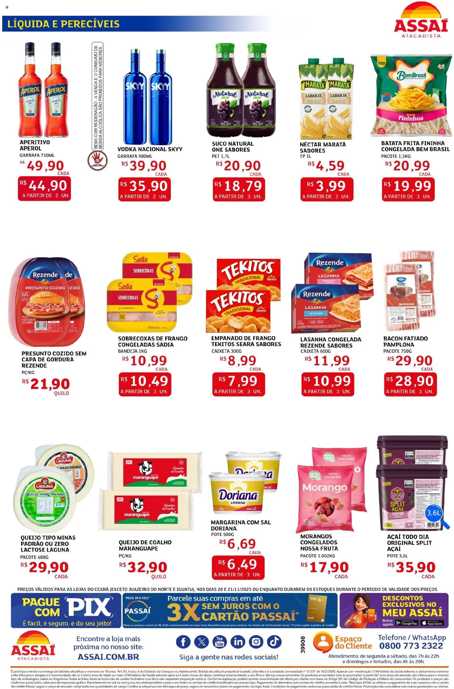 Assaí Atacadista Folheto - válido de 20.11.2025 | Página: 2 | Produtos: Doriana, Base, Lasanha, Frango